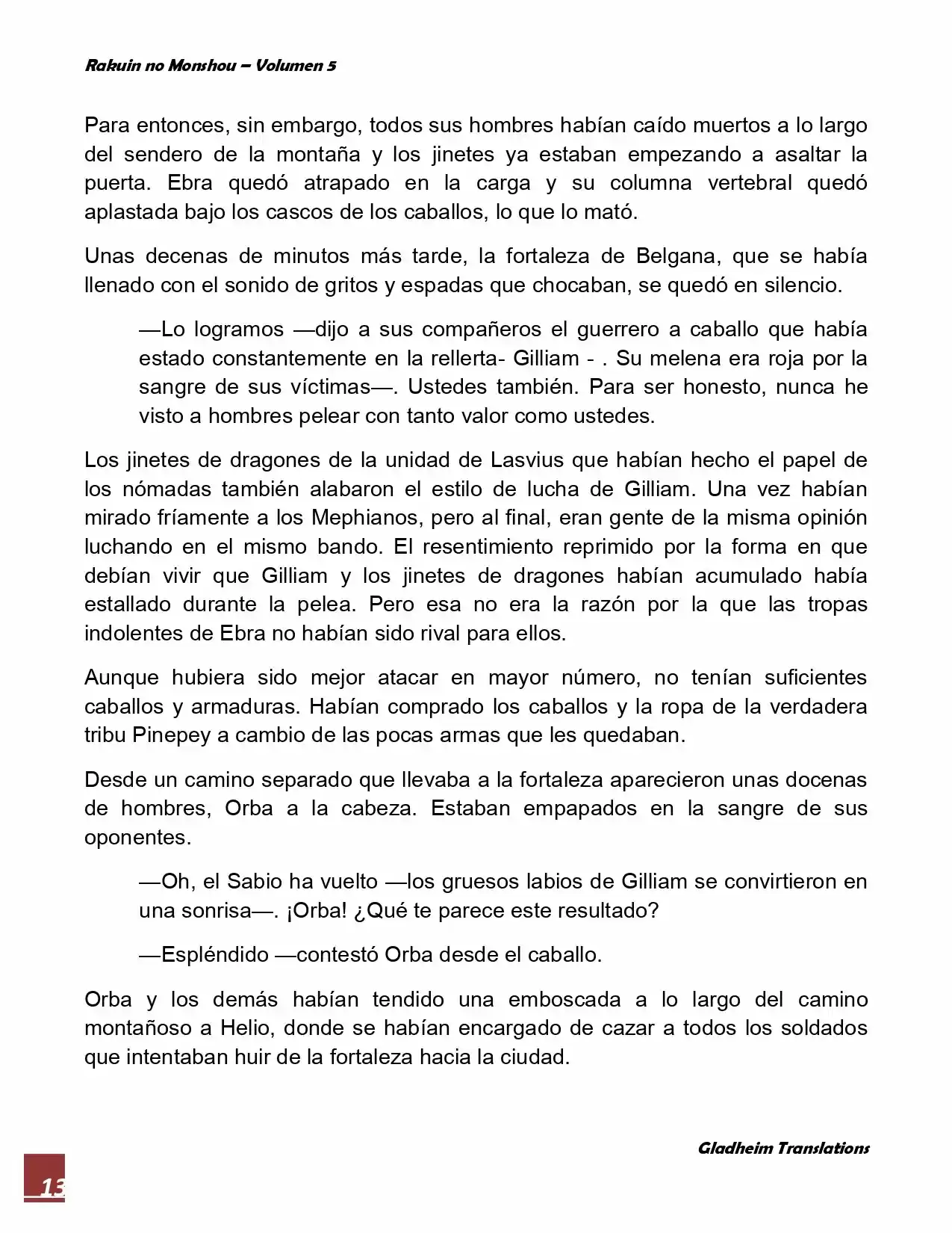 Rakuin No Monshou (Novela) - Capítulo 39 - Página 13 - LectorTMOo