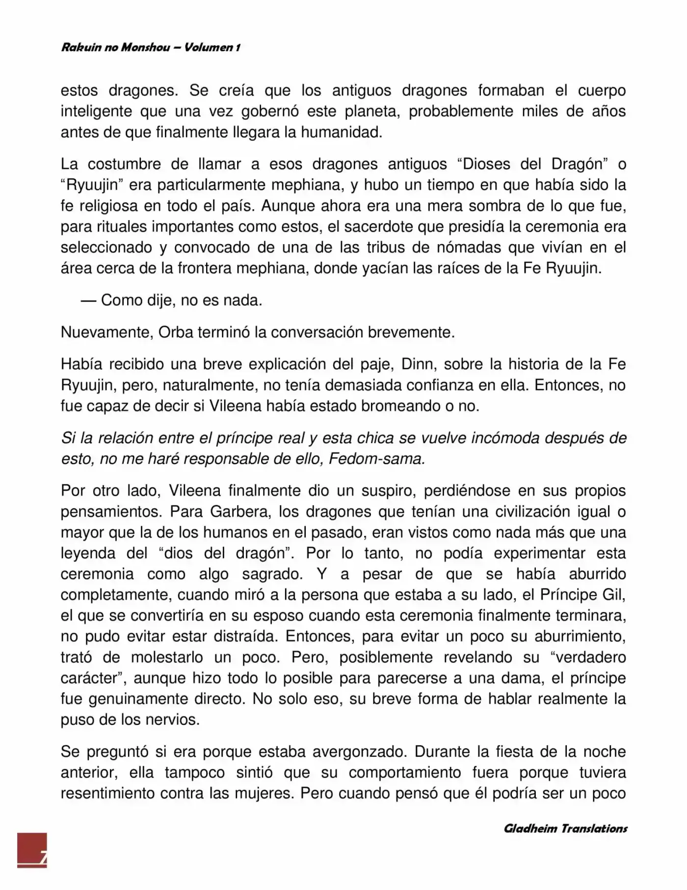 Rakuin No Monshou (Novela) - Capítulo 4 - Página 7 - LectorTMOo