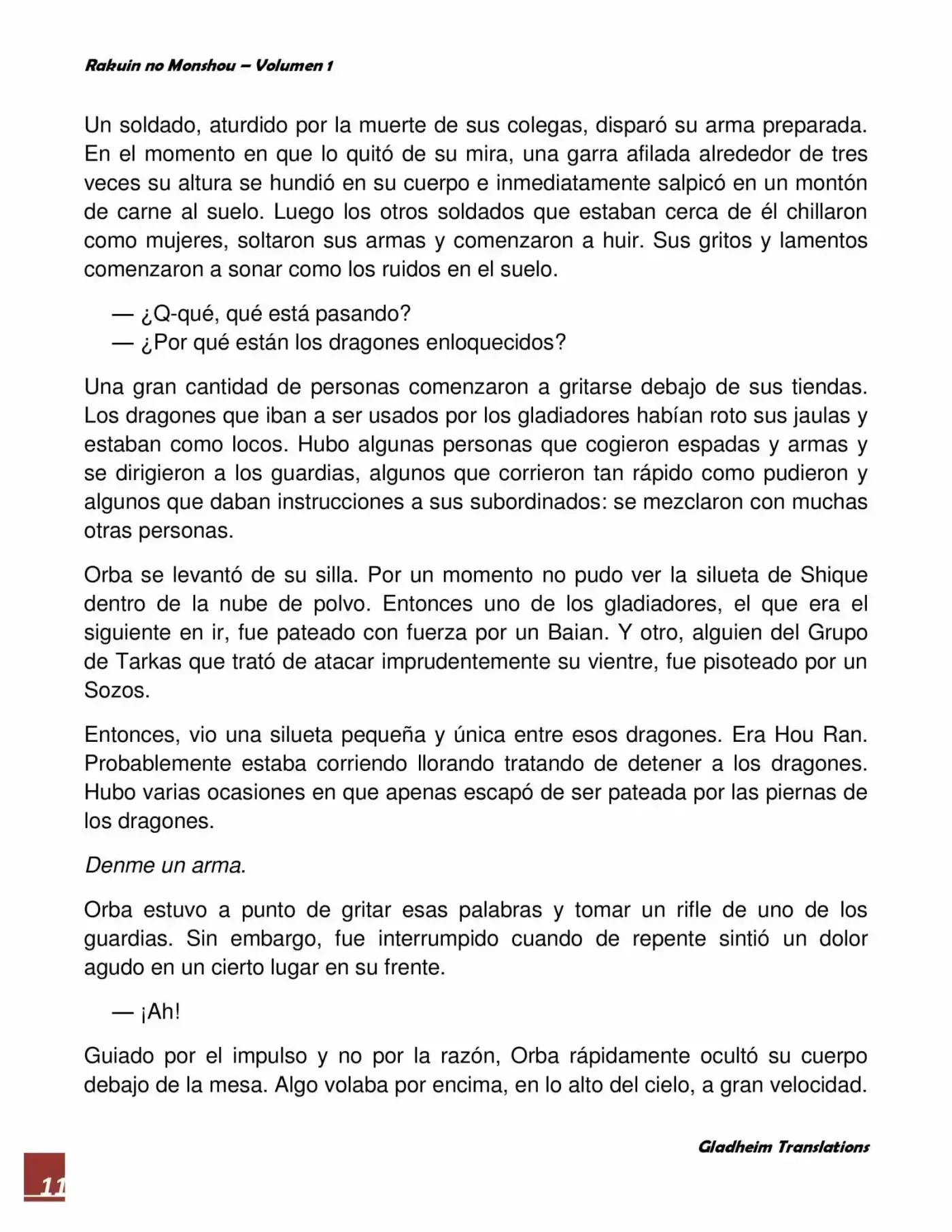 Rakuin No Monshou (Novela) - Capítulo 4 - Página 11 - LectorTMOo