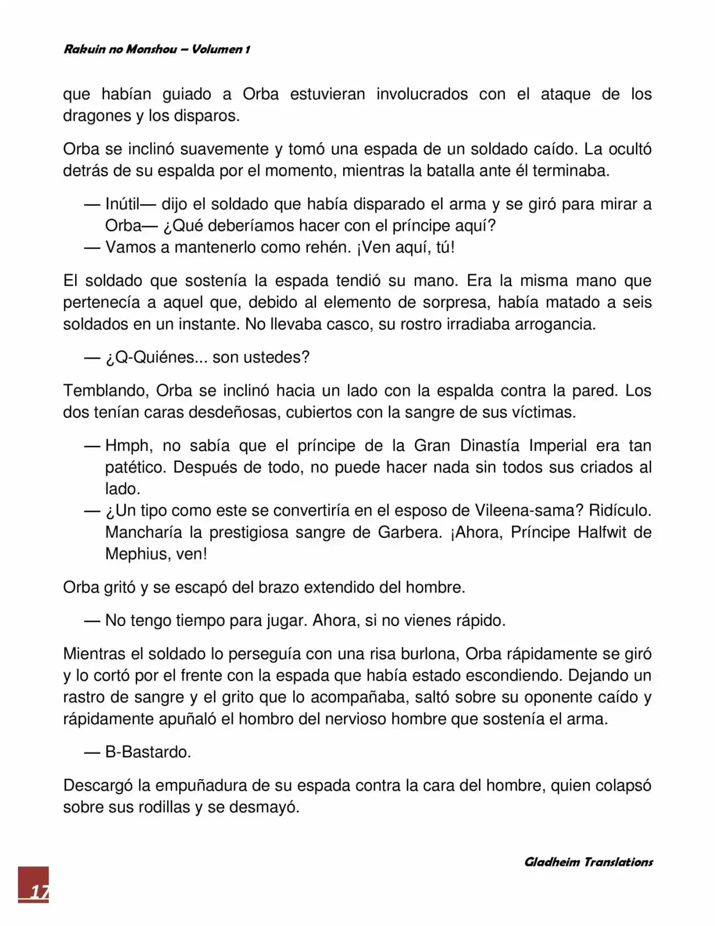 Rakuin No Monshou (Novela) - Capítulo 4 - Página 17 - LectorTMOo