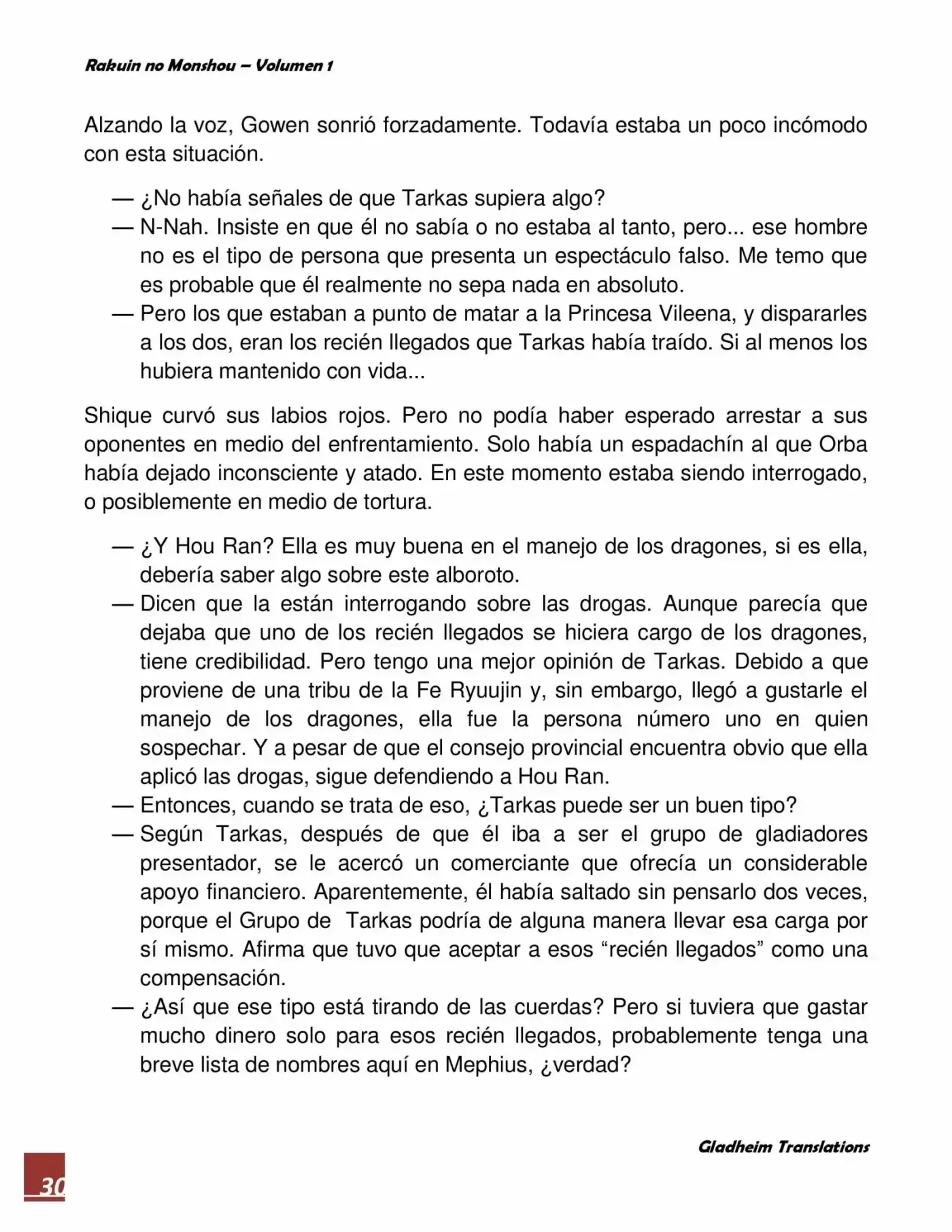 Rakuin No Monshou (Novela) - Capítulo 4 - Página 30 - LectorTMOo