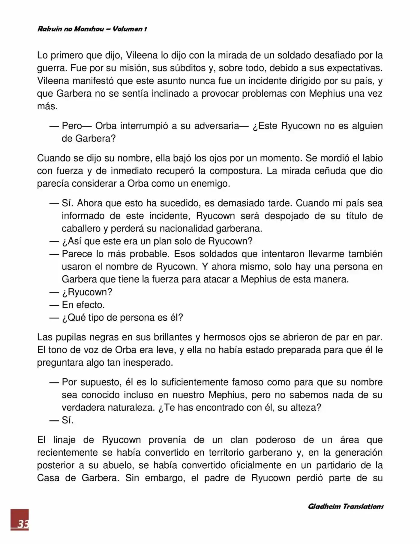 Rakuin No Monshou (Novela) - Capítulo 4 - Página 33 - LectorTMOo