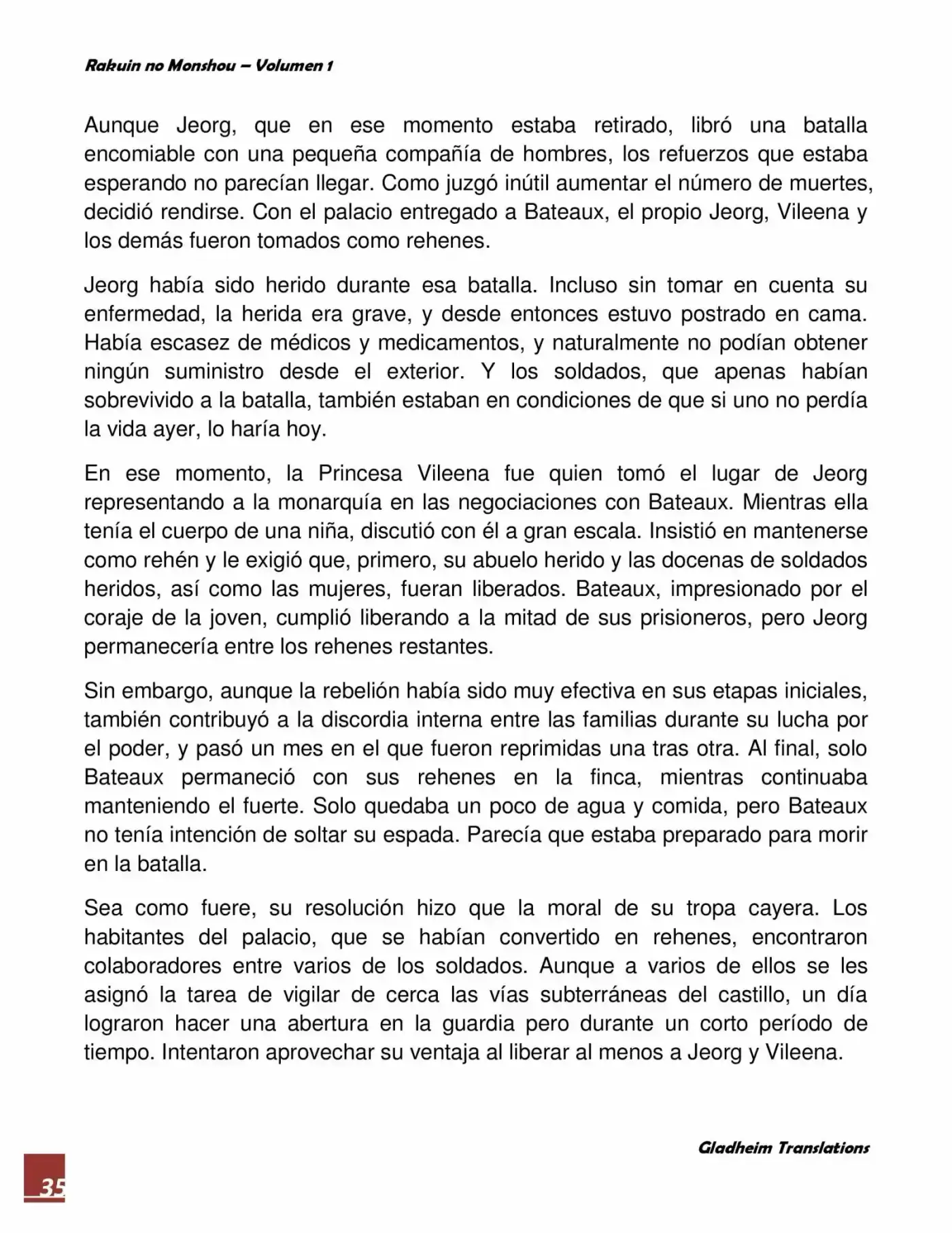 Rakuin No Monshou (Novela) - Capítulo 4 - Página 35 - LectorTMOo