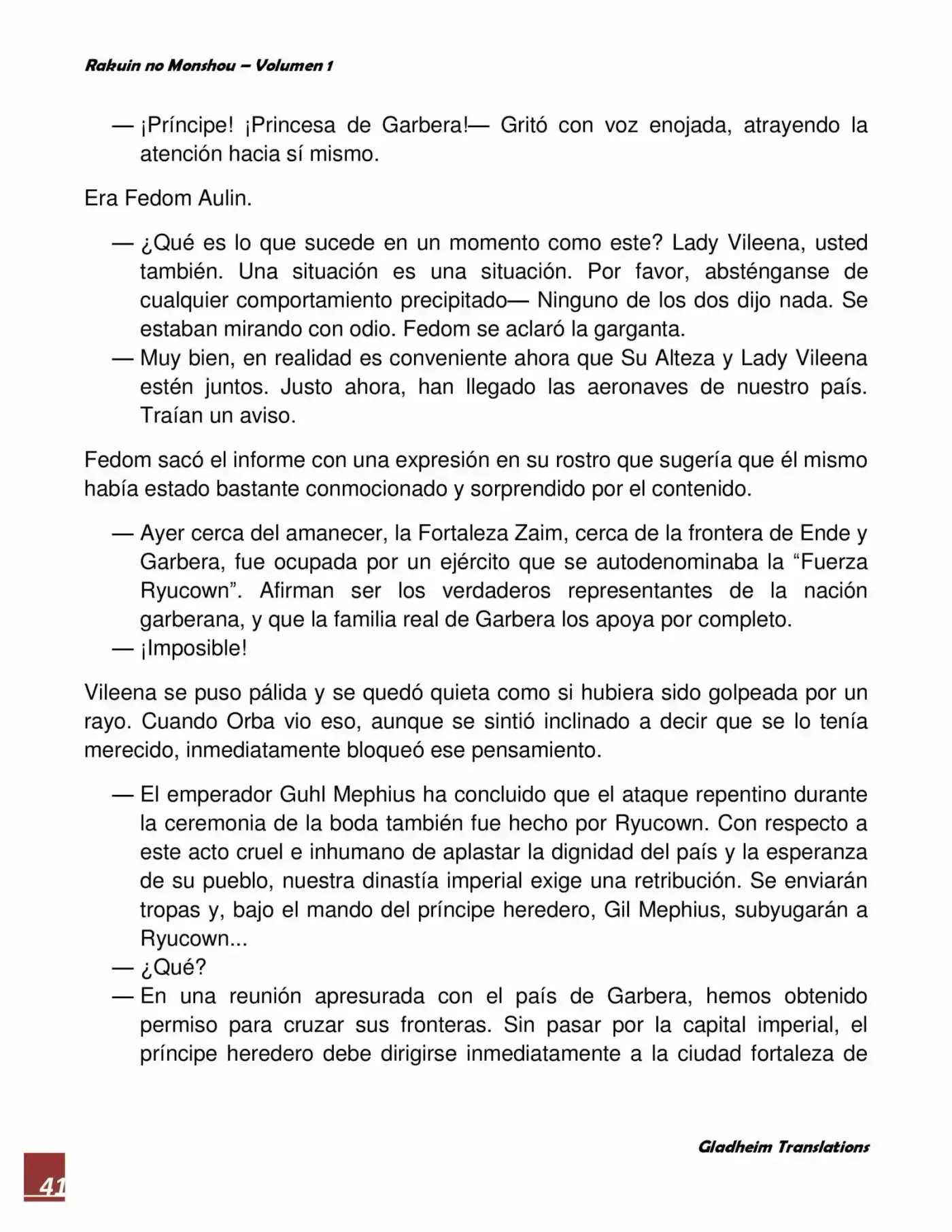 Rakuin No Monshou (Novela) - Capítulo 4 - Página 41 - LectorTMOo
