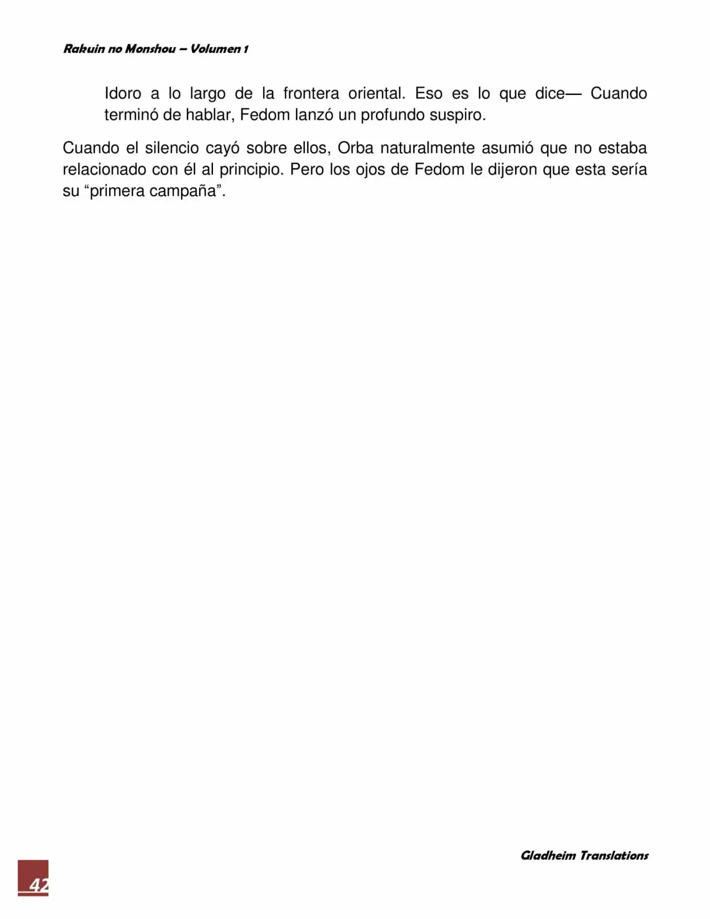 Rakuin No Monshou (Novela) - Capítulo 4 - Página 42 - LectorTMOo