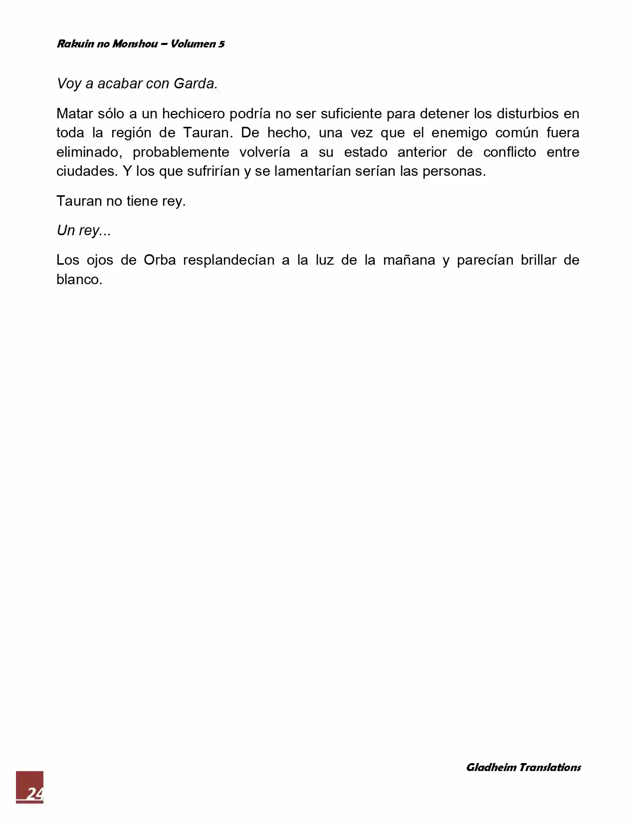 Rakuin No Monshou (Novela) - Capítulo 40 - Página 24 - LectorTMOo