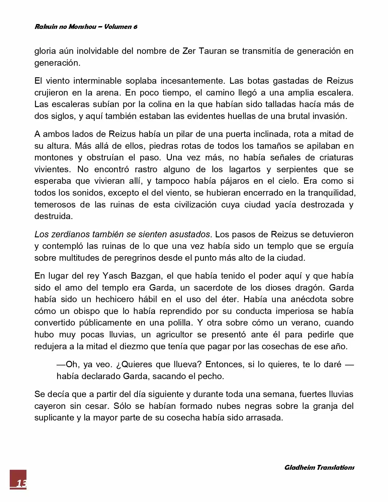 Rakuin No Monshou (Novela) - Capítulo 41 - Página 13 - LectorTMOo