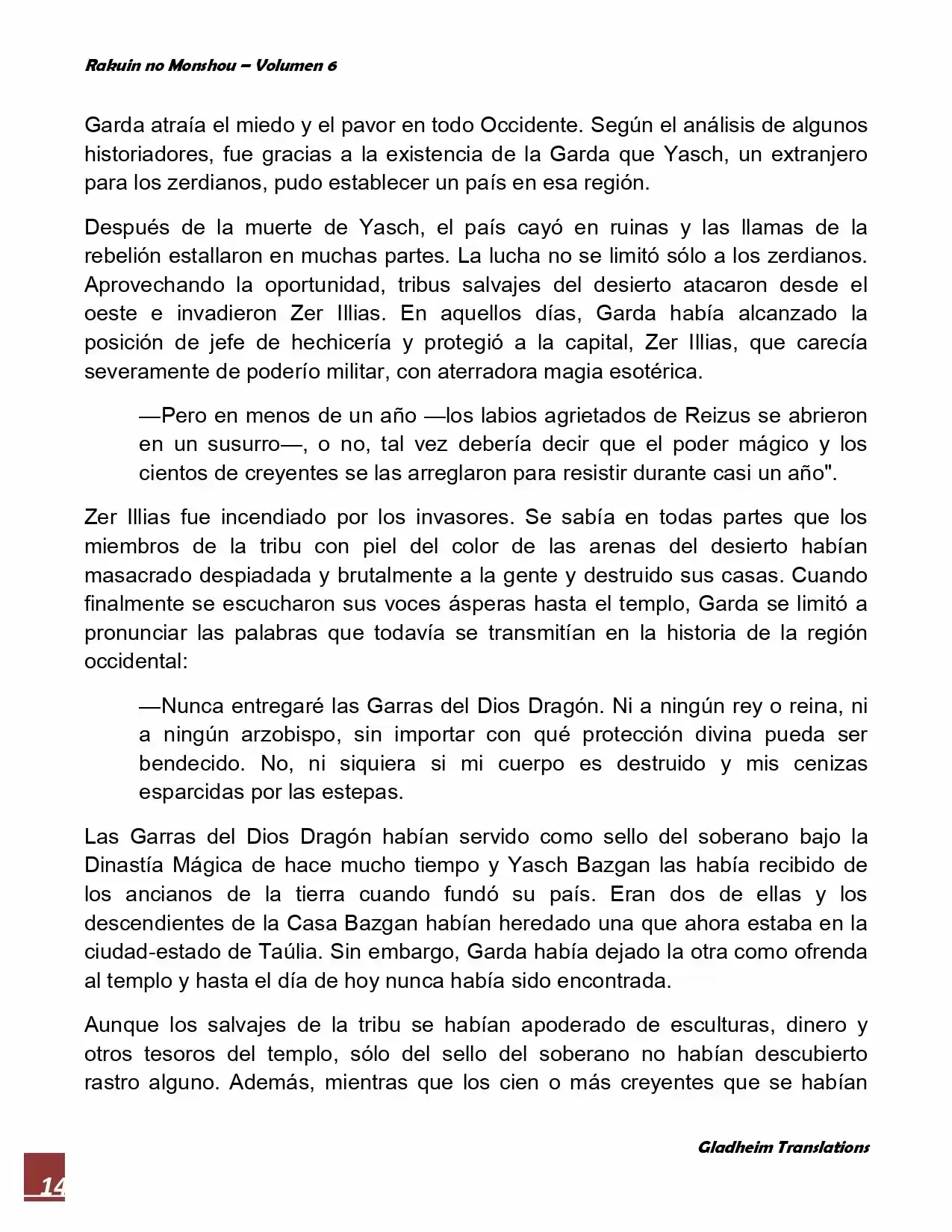 Rakuin No Monshou (Novela) - Capítulo 41 - Página 14 - LectorTMOo