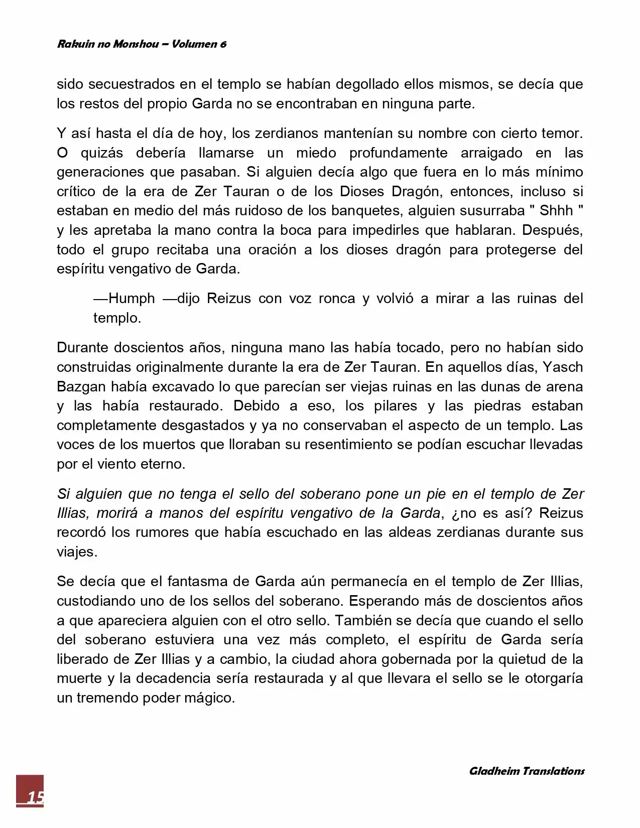 Rakuin No Monshou (Novela) - Capítulo 41 - Página 15 - LectorTMOo