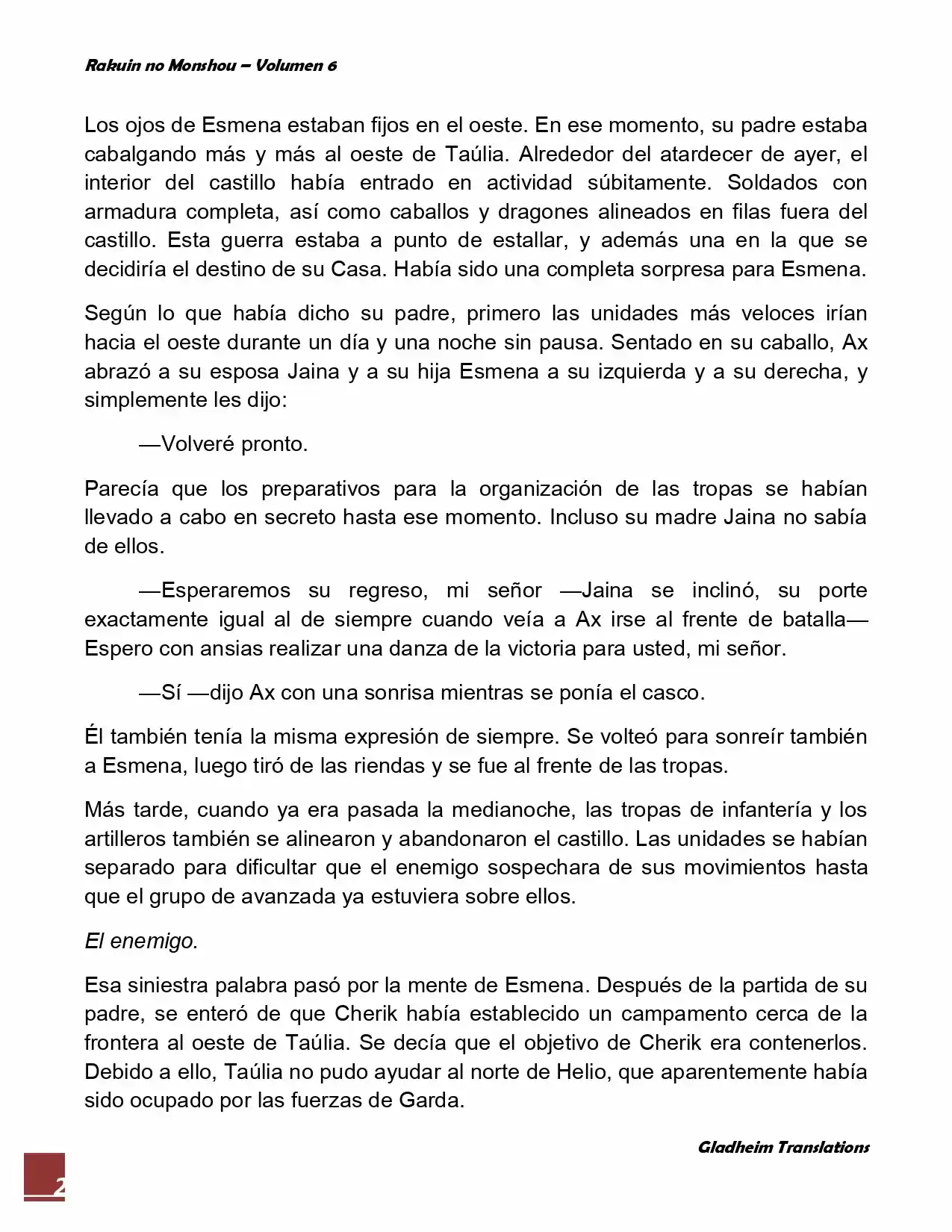 Rakuin No Monshou (Novela) - Capítulo 42 - Página 2 - LectorTMOo
