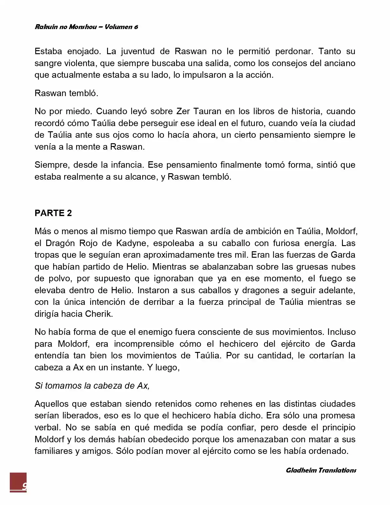 Rakuin No Monshou (Novela) - Capítulo 42 - Página 9 - LectorTMOo