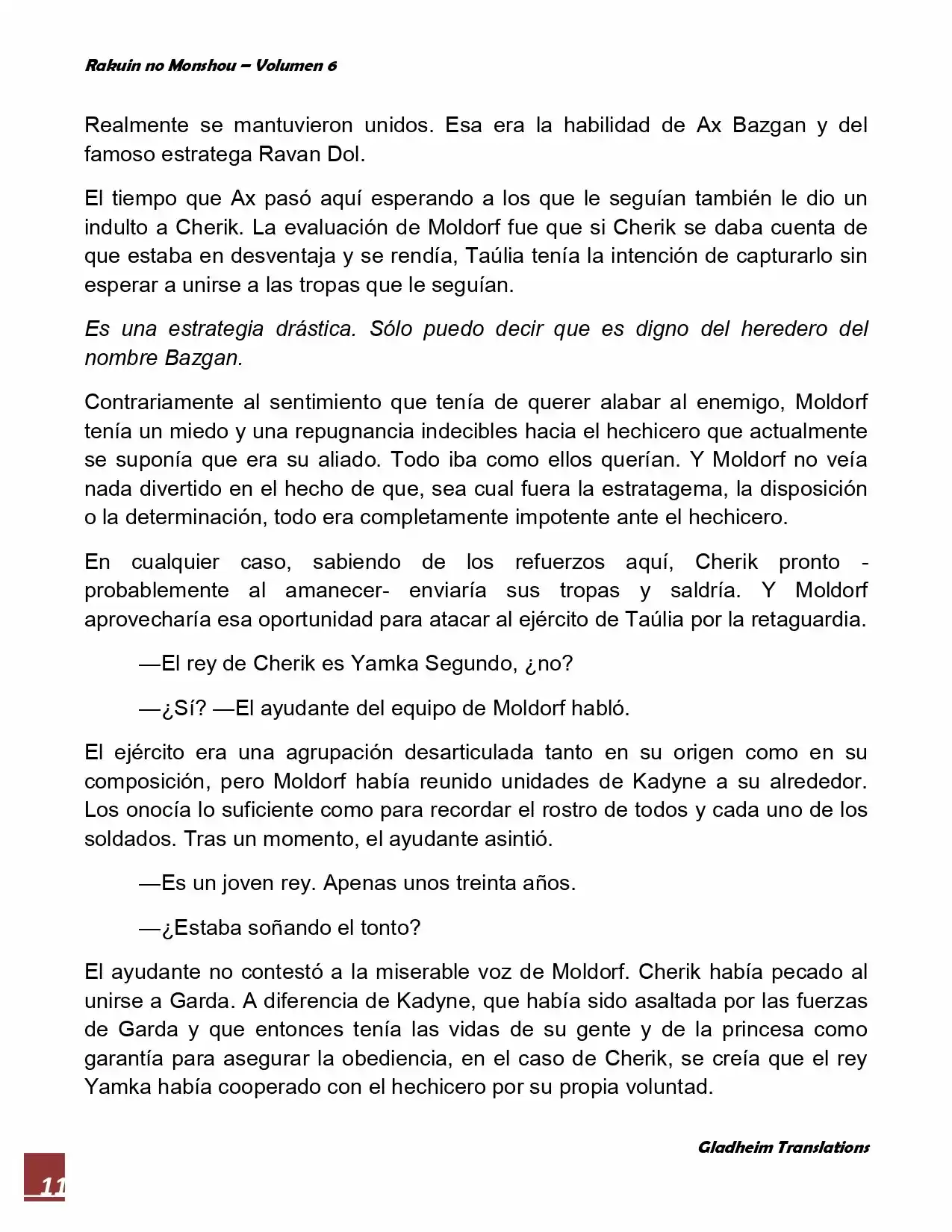 Rakuin No Monshou (Novela) - Capítulo 42 - Página 11 - LectorTMOo
