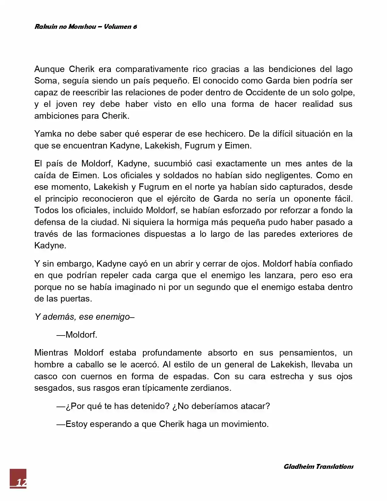 Rakuin No Monshou (Novela) - Capítulo 42 - Página 12 - LectorTMOo