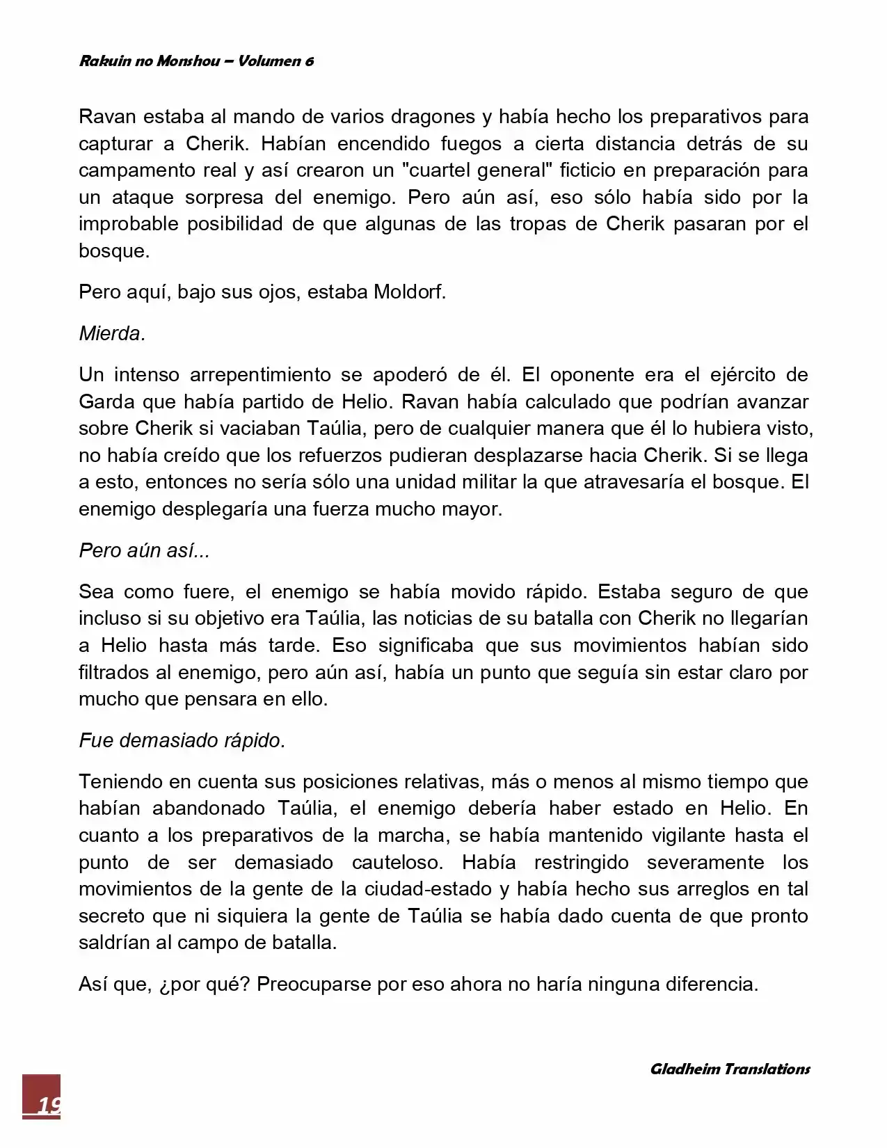 Rakuin No Monshou (Novela) - Capítulo 42 - Página 19 - LectorTMOo