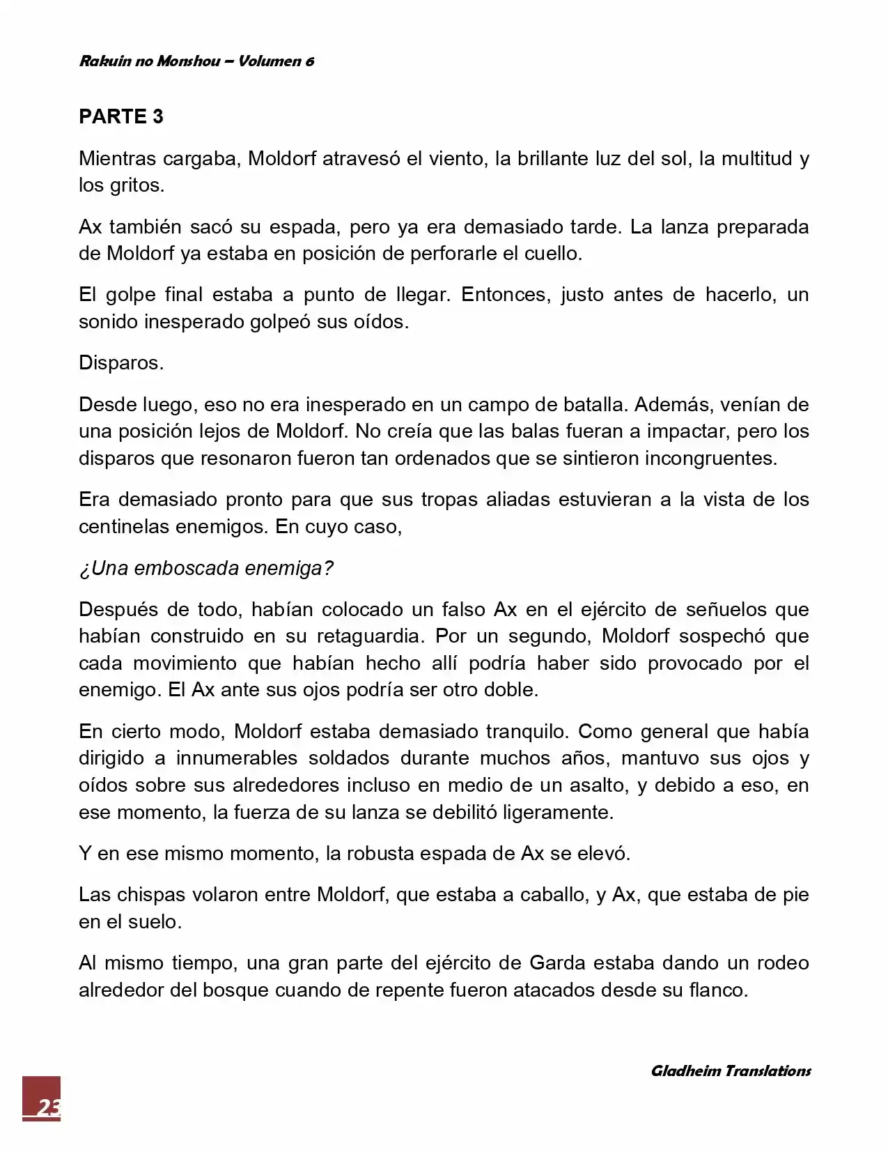 Rakuin No Monshou (Novela) - Capítulo 42 - Página 23 - LectorTMOo