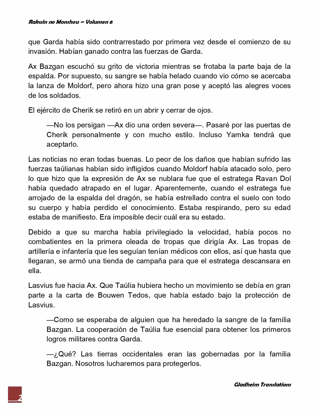 Rakuin No Monshou (Novela) - Capítulo 43 - Página 2 - LectorTMOo