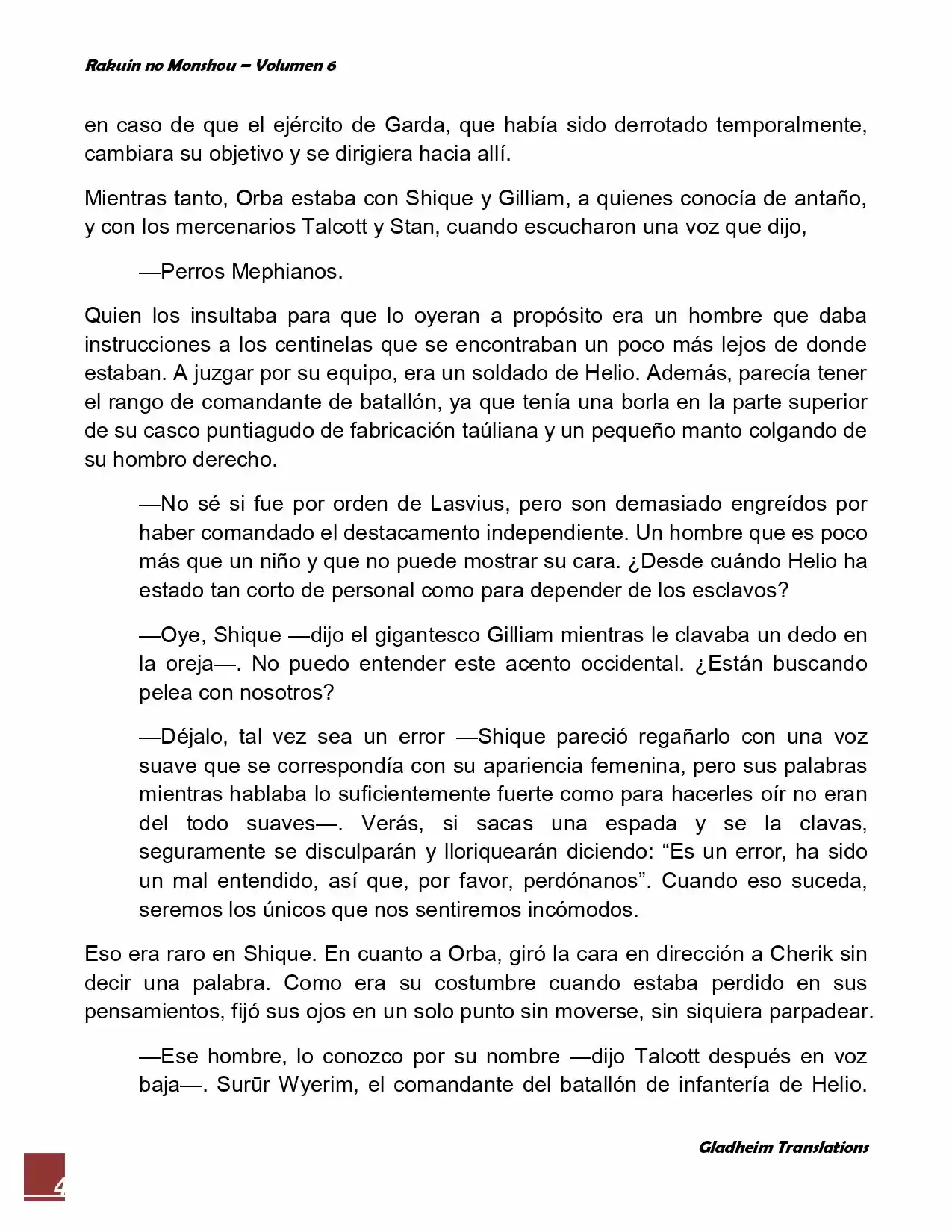 Rakuin No Monshou (Novela) - Capítulo 43 - Página 4 - LectorTMOo