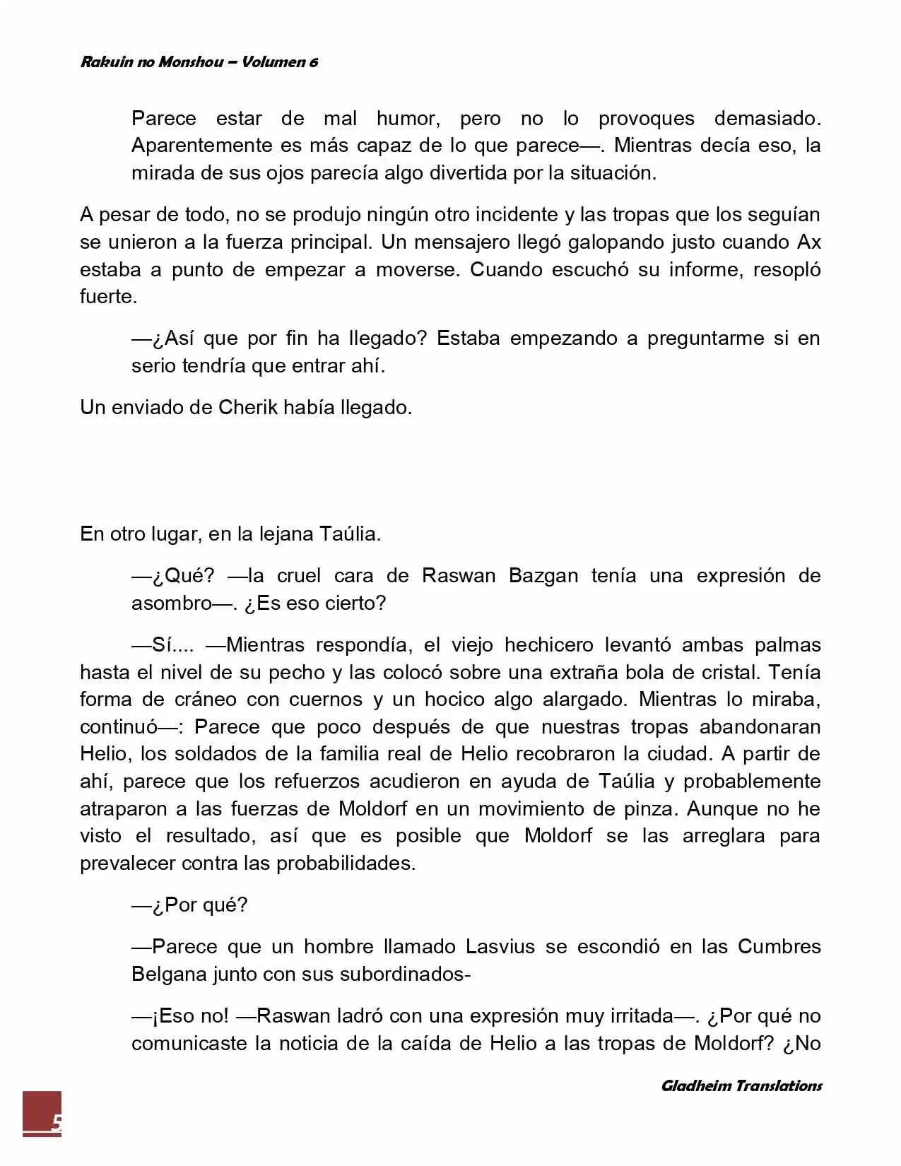 Rakuin No Monshou (Novela) - Capítulo 43 - Página 5 - LectorTMOo