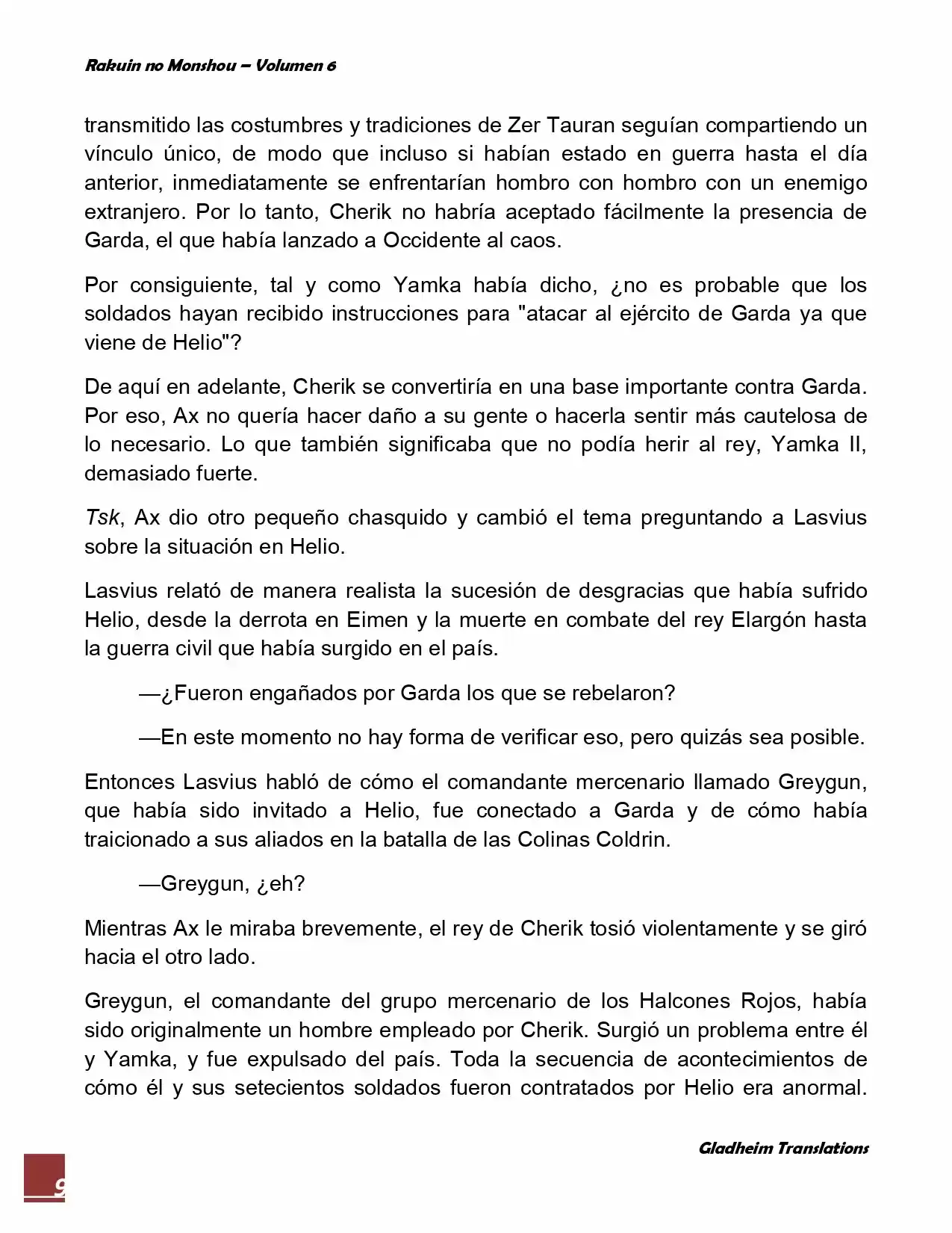 Rakuin No Monshou (Novela) - Capítulo 43 - Página 9 - LectorTMOo