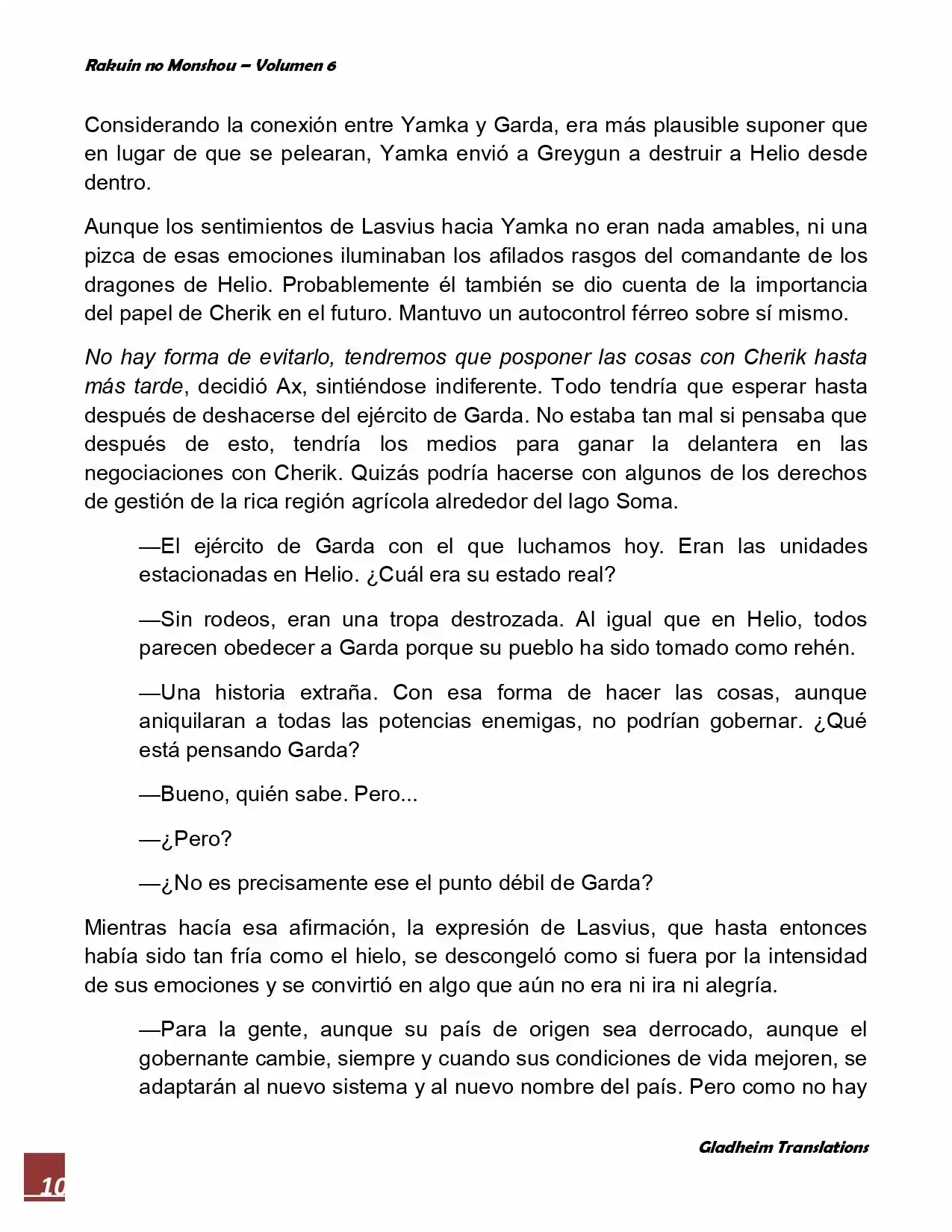 Rakuin No Monshou (Novela) - Capítulo 43 - Página 10 - LectorTMOo