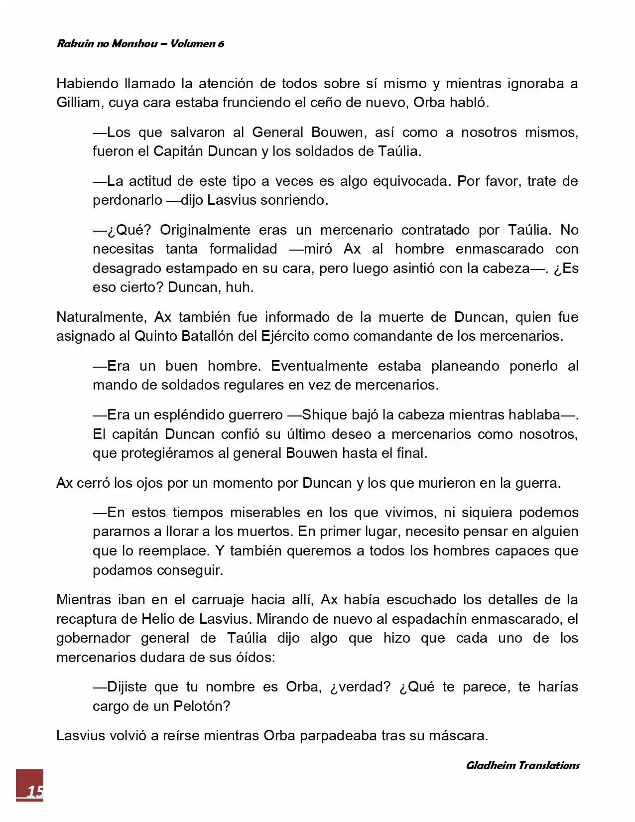Rakuin No Monshou (Novela) - Capítulo 43 - Página 15 - LectorTMOo