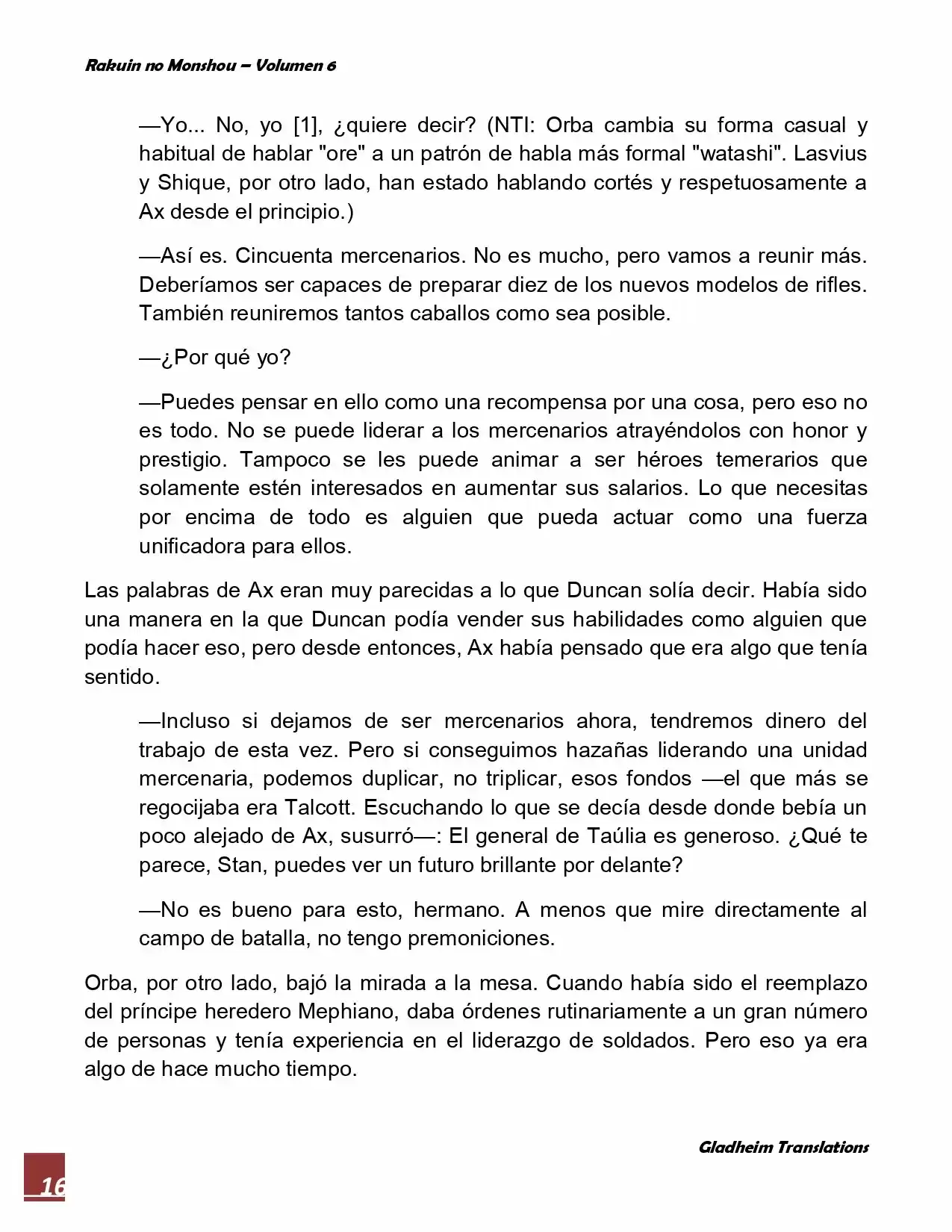 Rakuin No Monshou (Novela) - Capítulo 43 - Página 16 - LectorTMOo