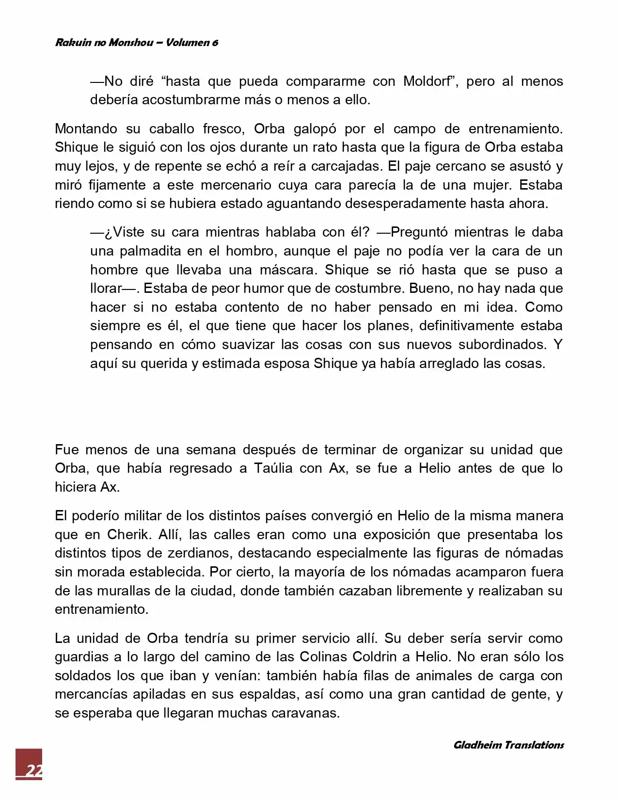 Rakuin No Monshou (Novela) - Capítulo 43 - Página 22 - LectorTMOo