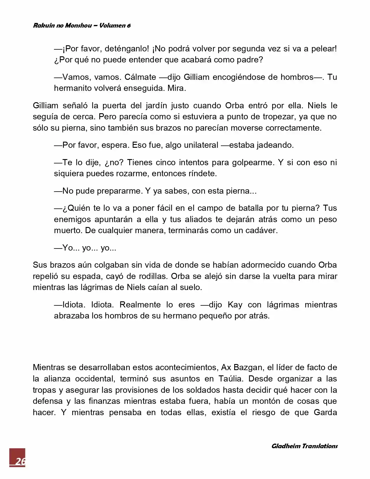 Rakuin No Monshou (Novela) - Capítulo 43 - Página 26 - LectorTMOo
