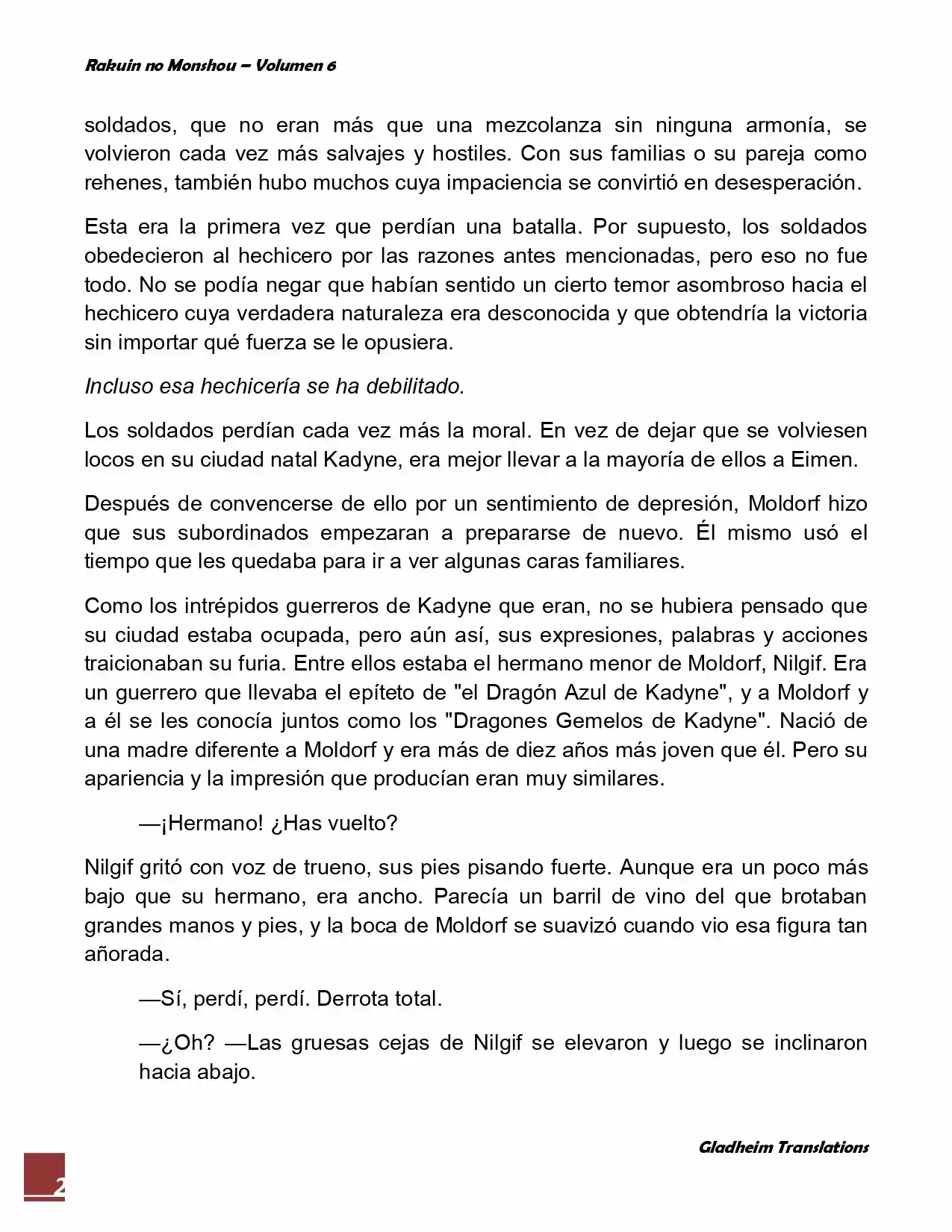 Rakuin No Monshou (Novela) - Capítulo 44 - Página 2 - LectorTMOo