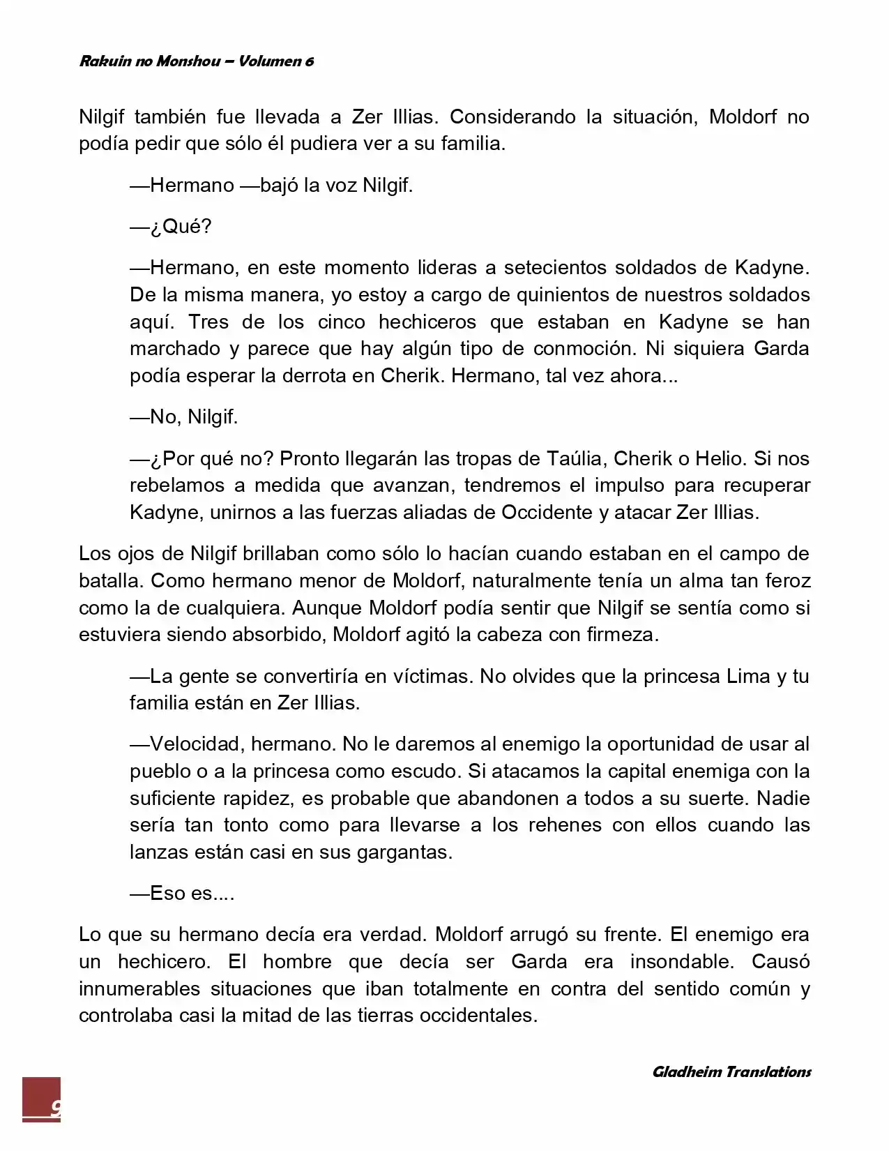 Rakuin No Monshou (Novela) - Capítulo 44 - Página 9 - LectorTMOo