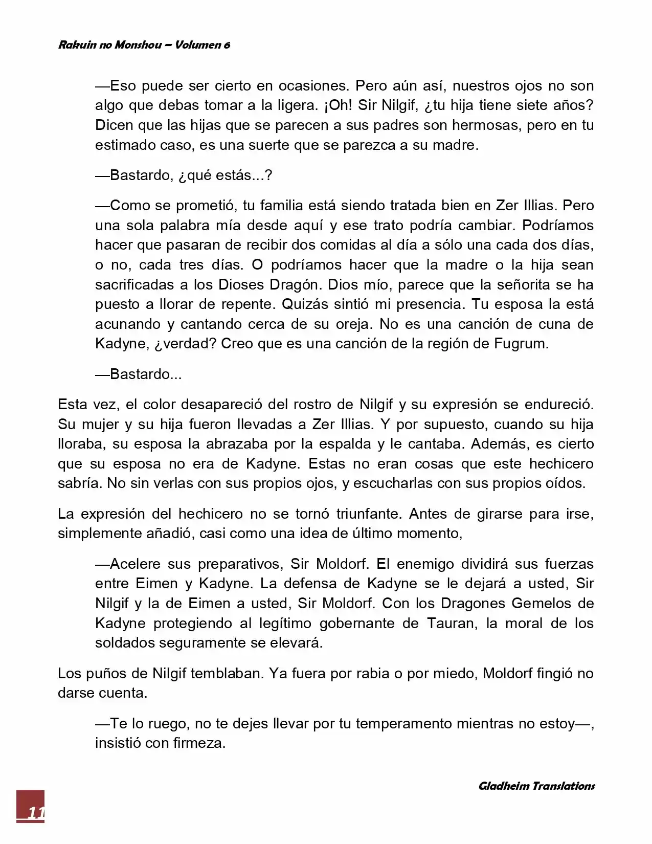 Rakuin No Monshou (Novela) - Capítulo 44 - Página 11 - LectorTMOo