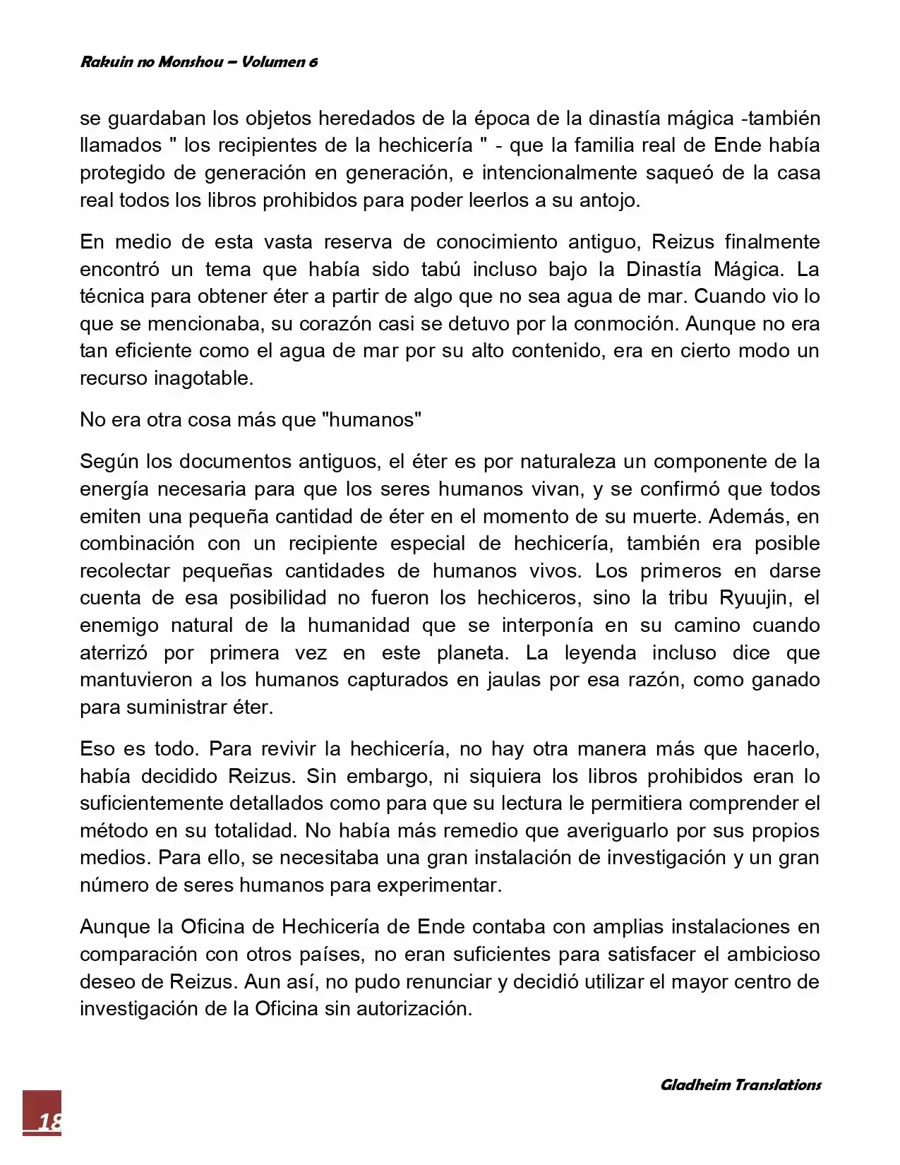 Rakuin No Monshou (Novela) - Capítulo 44 - Página 18 - LectorTMOo