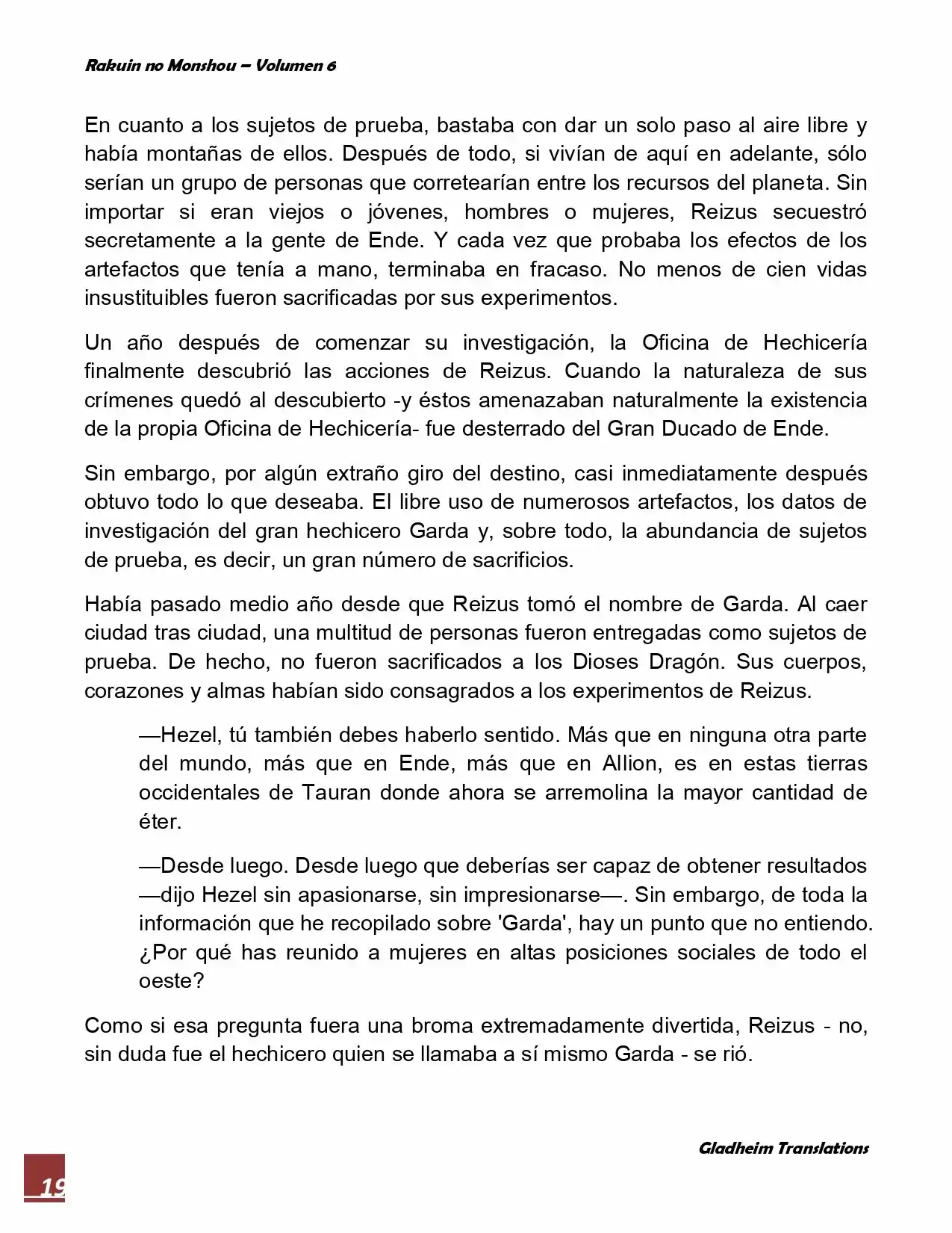 Rakuin No Monshou (Novela) - Capítulo 44 - Página 19 - LectorTMOo