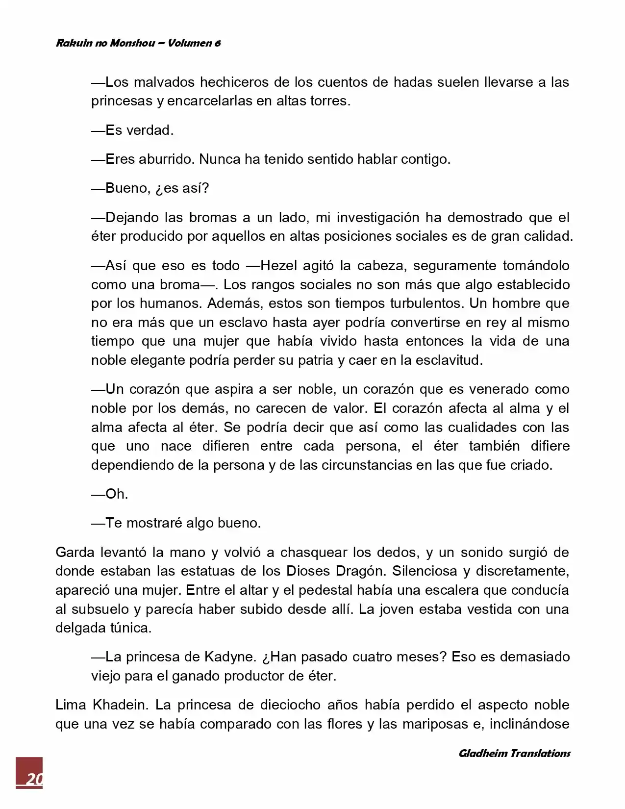 Rakuin No Monshou (Novela) - Capítulo 44 - Página 20 - LectorTMOo
