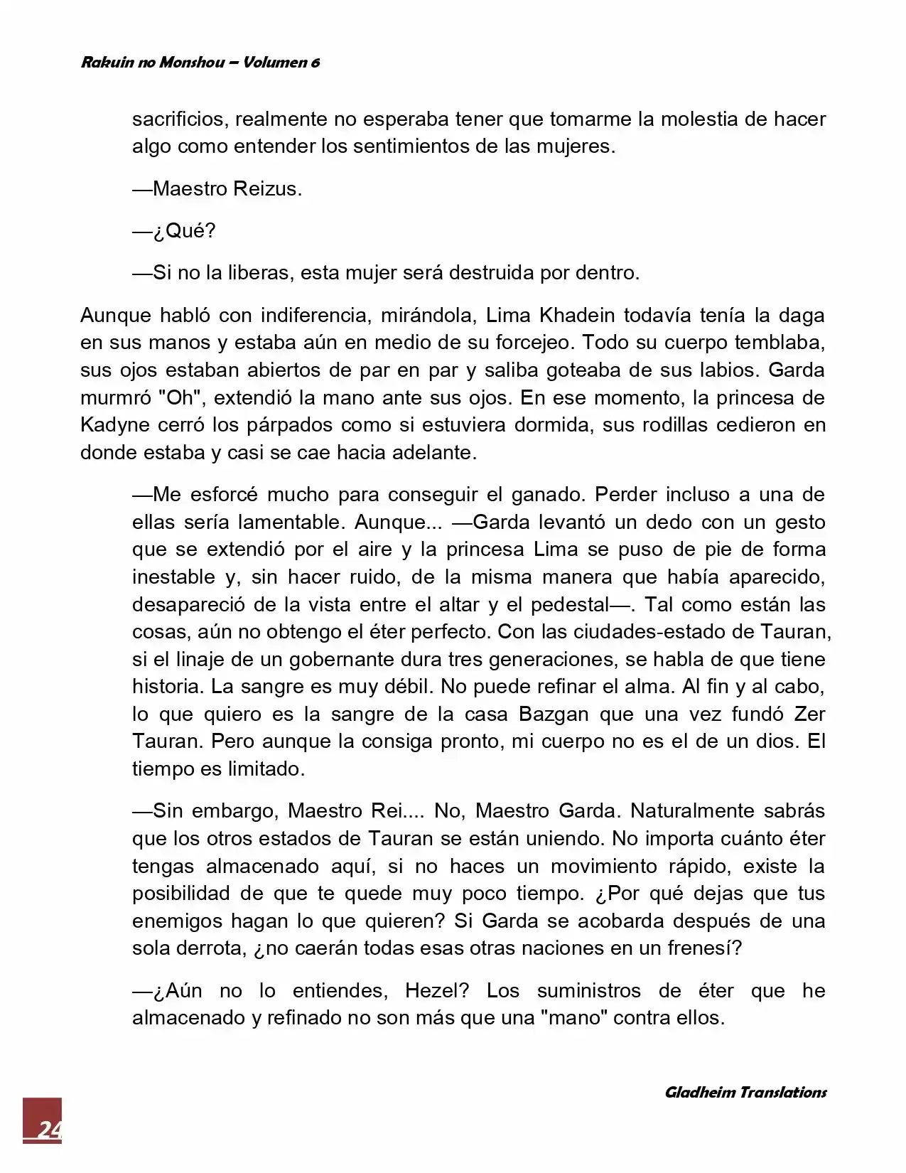 Rakuin No Monshou (Novela) - Capítulo 44 - Página 24 - LectorTMOo
