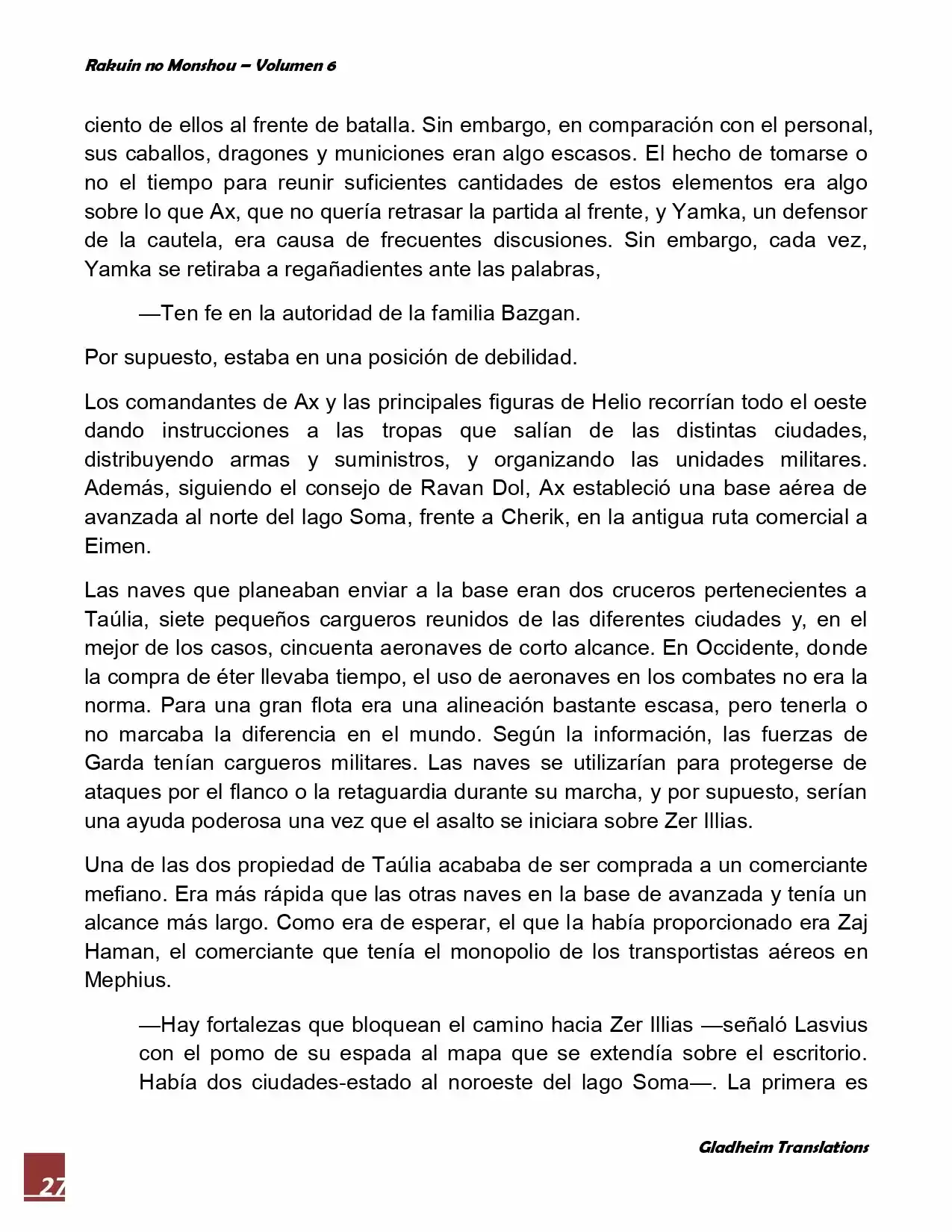 Rakuin No Monshou (Novela) - Capítulo 44 - Página 27 - LectorTMOo