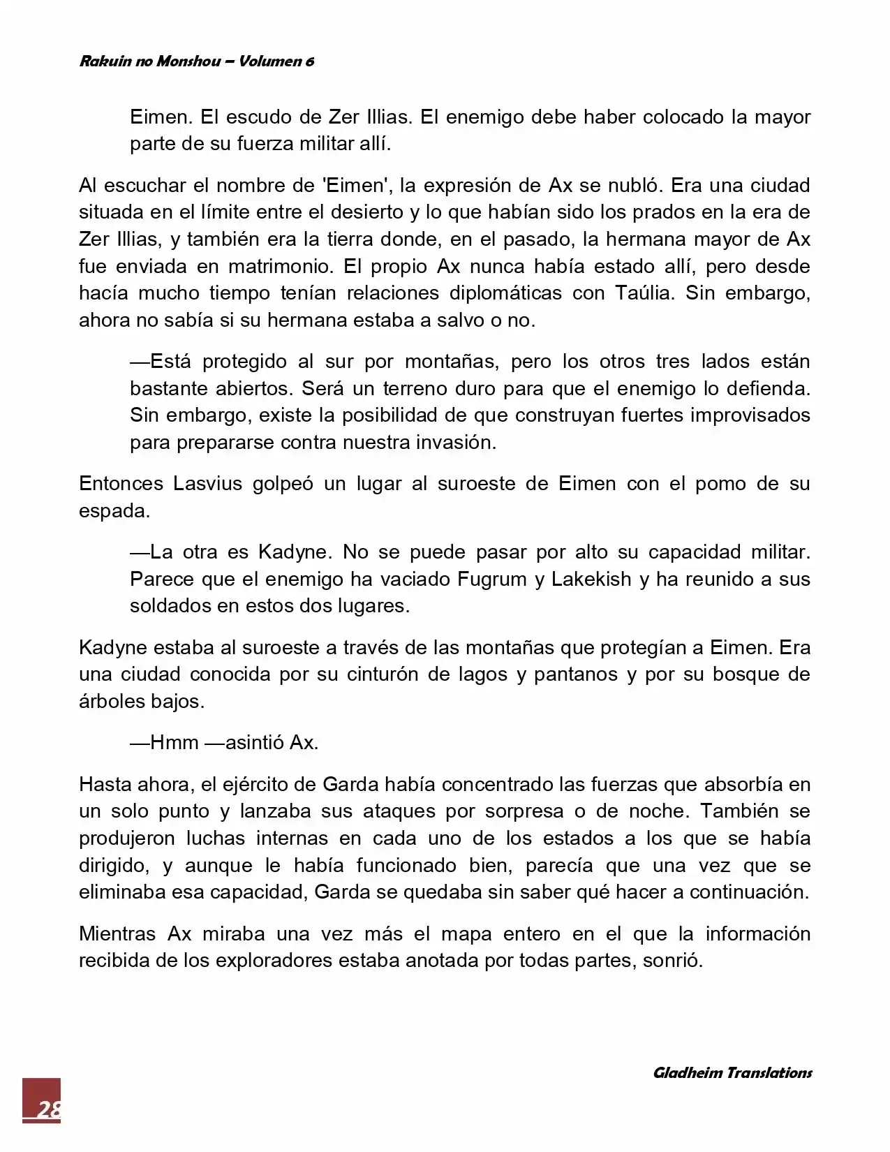 Rakuin No Monshou (Novela) - Capítulo 44 - Página 28 - LectorTMOo