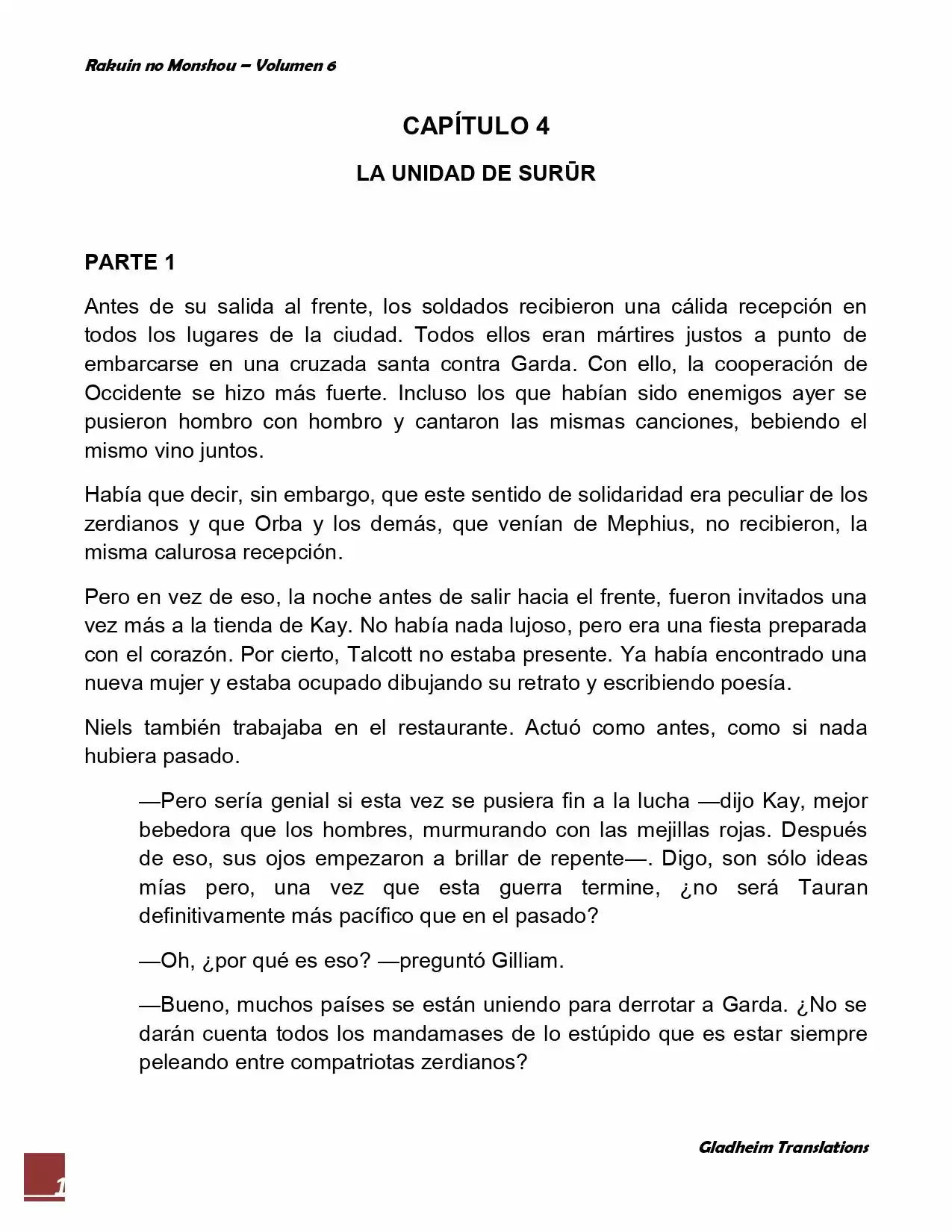 Rakuin No Monshou (Novela) - Capítulo 45 - Página 1 - LectorTMOo
