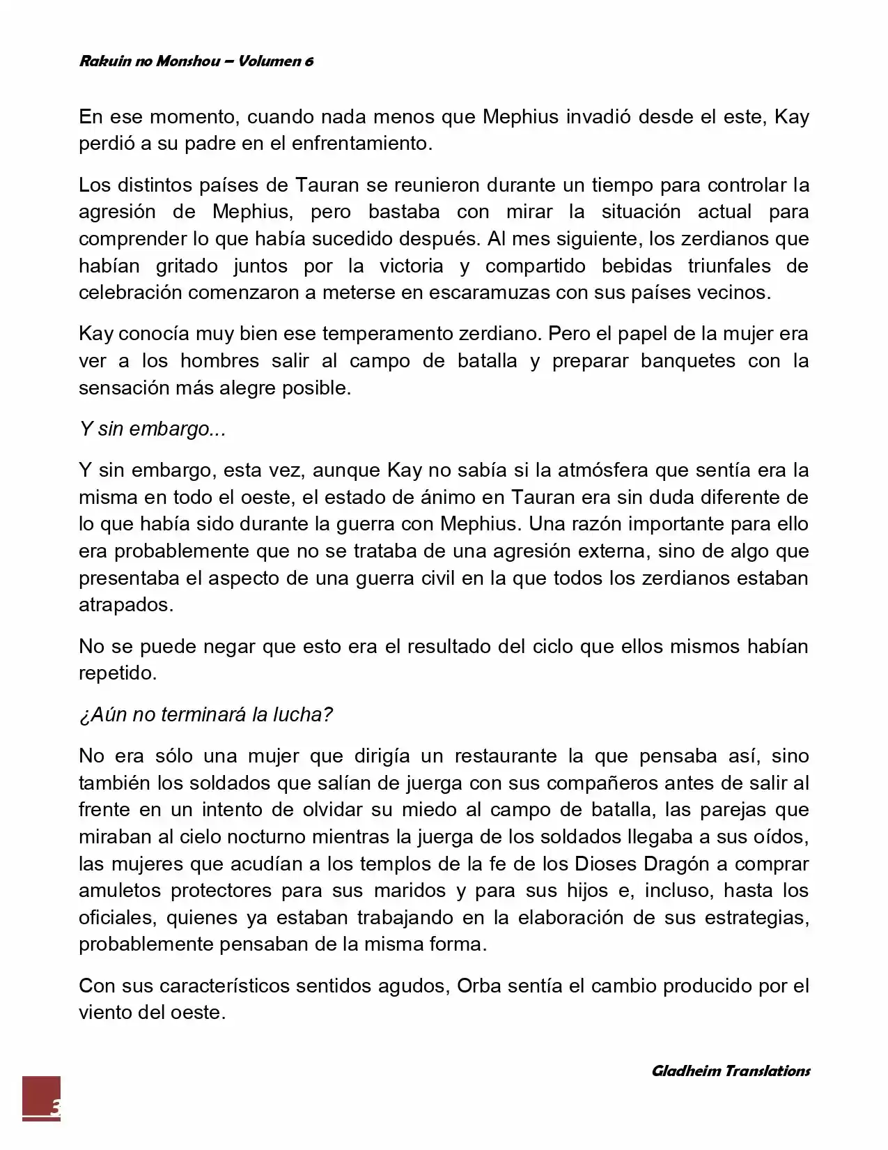 Rakuin No Monshou (Novela) - Capítulo 45 - Página 3 - LectorTMOo
