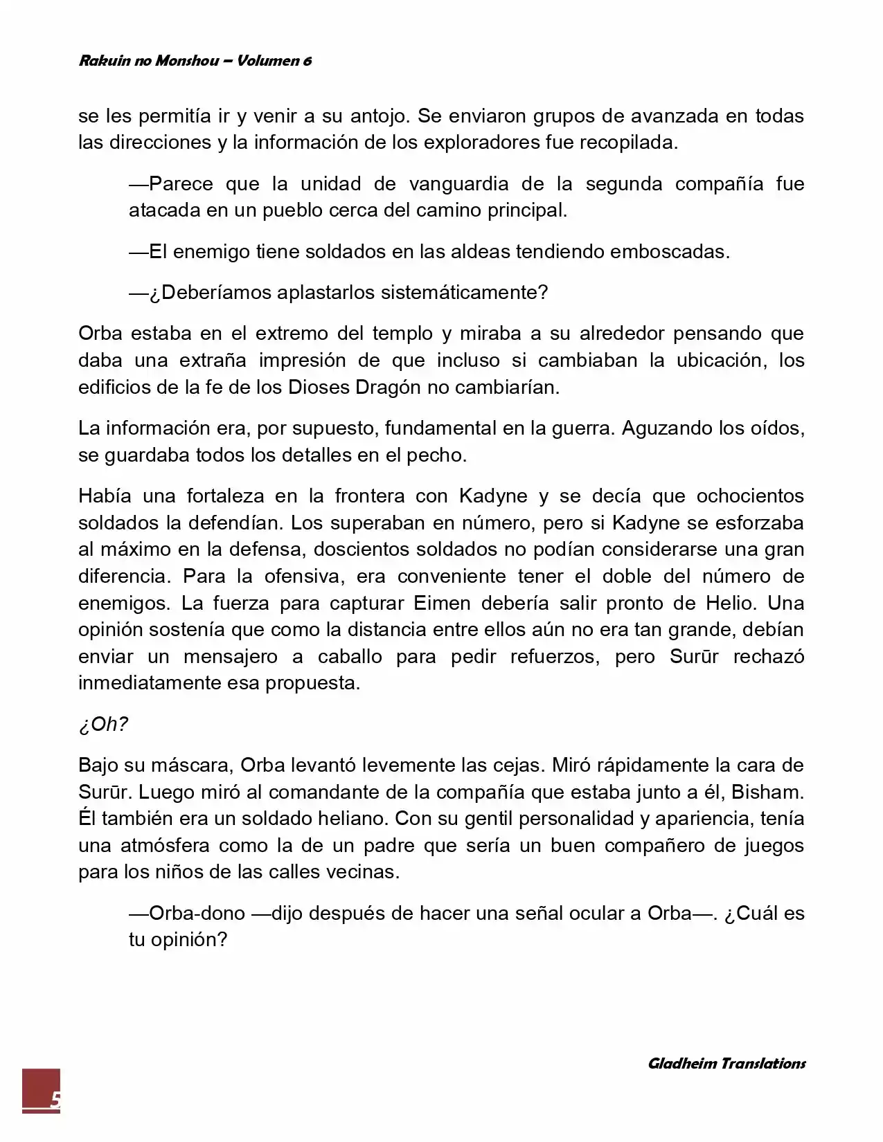 Rakuin No Monshou (Novela) - Capítulo 45 - Página 5 - LectorTMOo