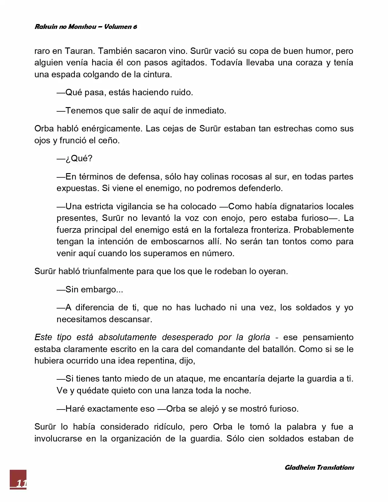 Rakuin No Monshou (Novela) - Capítulo 45 - Página 11 - LectorTMOo