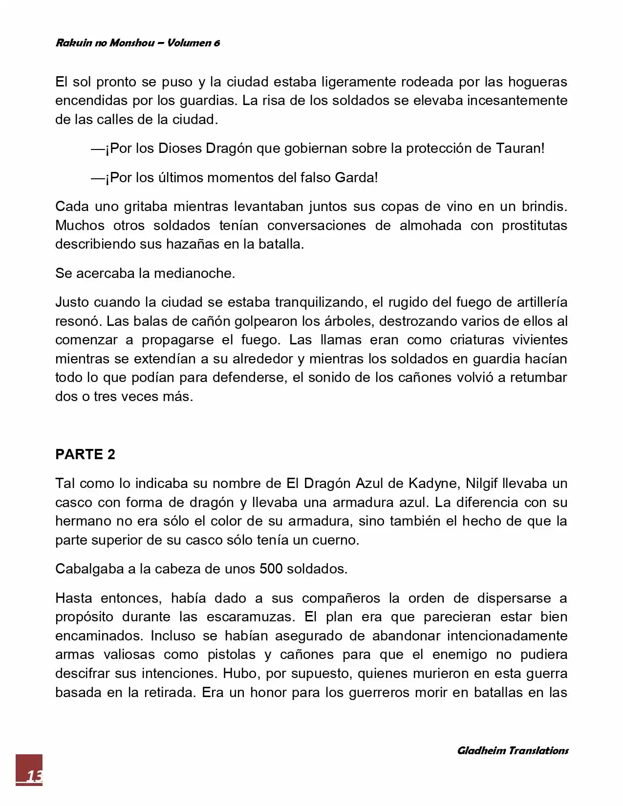 Rakuin No Monshou (Novela) - Capítulo 45 - Página 13 - LectorTMOo