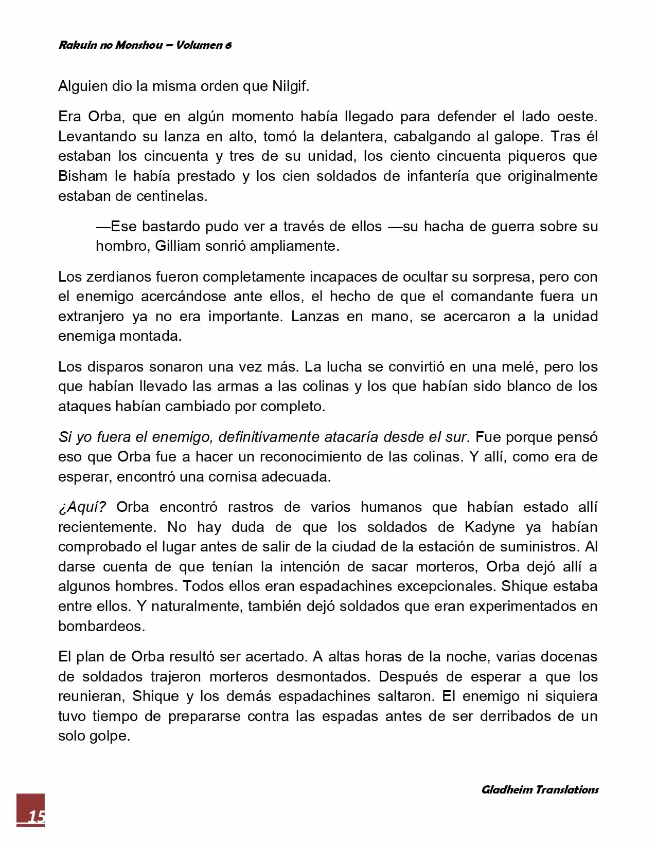 Rakuin No Monshou (Novela) - Capítulo 45 - Página 15 - LectorTMOo
