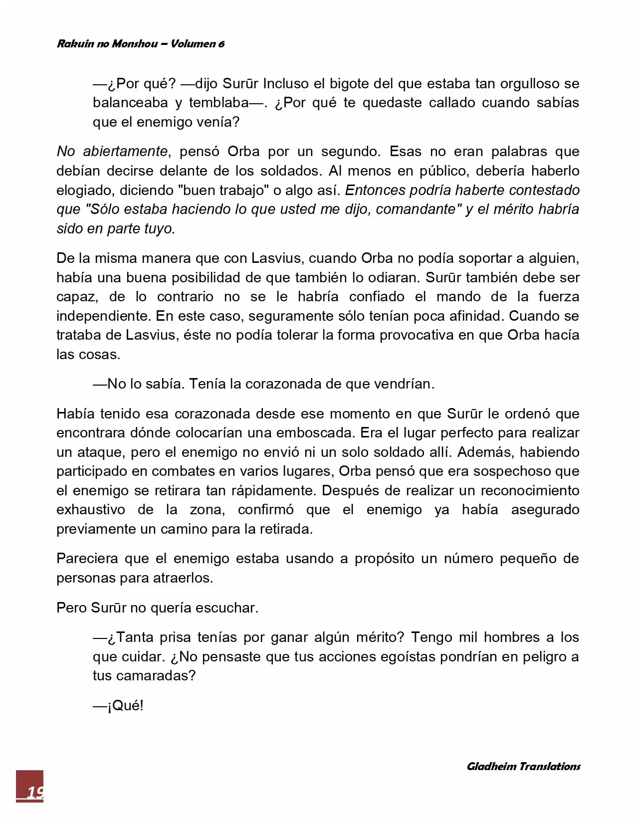 Rakuin No Monshou (Novela) - Capítulo 45 - Página 19 - LectorTMOo
