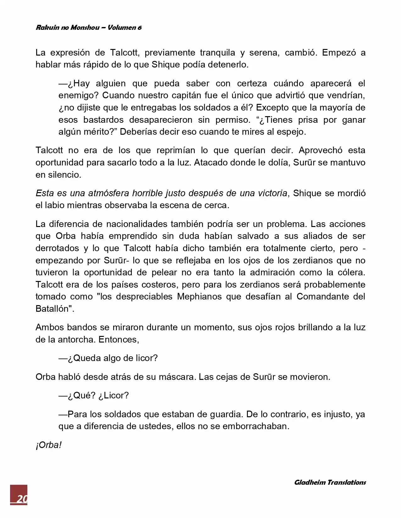 Rakuin No Monshou (Novela) - Capítulo 45 - Página 20 - LectorTMOo
