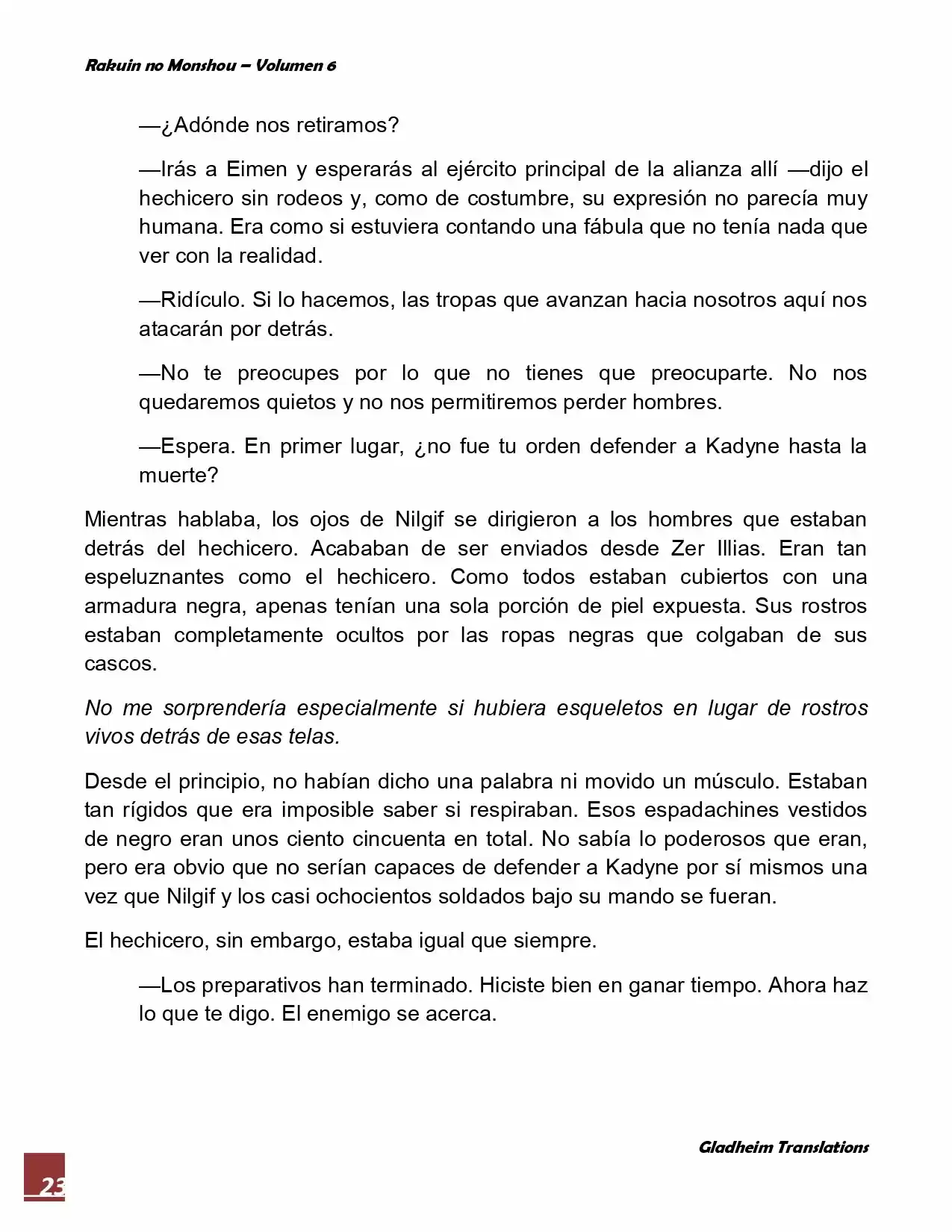 Rakuin No Monshou (Novela) - Capítulo 45 - Página 23 - LectorTMOo