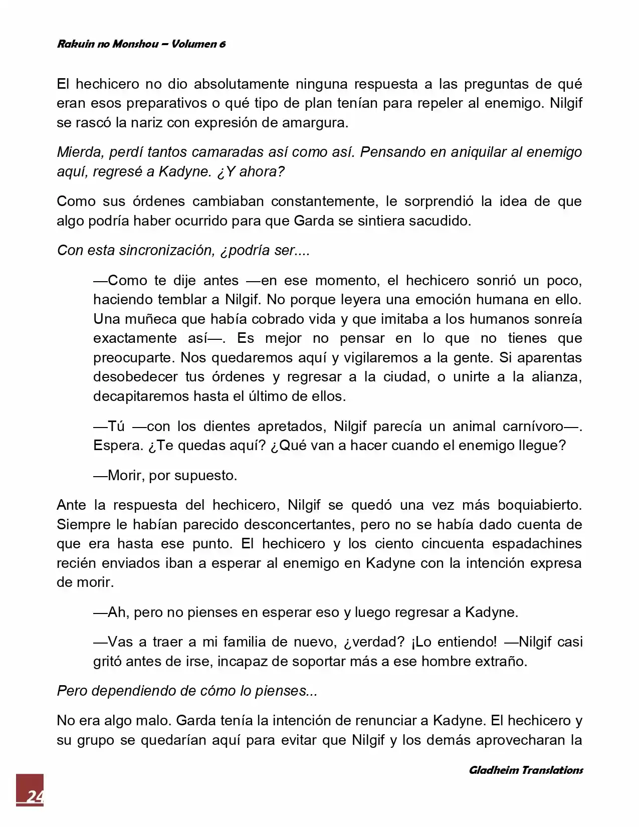 Rakuin No Monshou (Novela) - Capítulo 45 - Página 24 - LectorTMOo