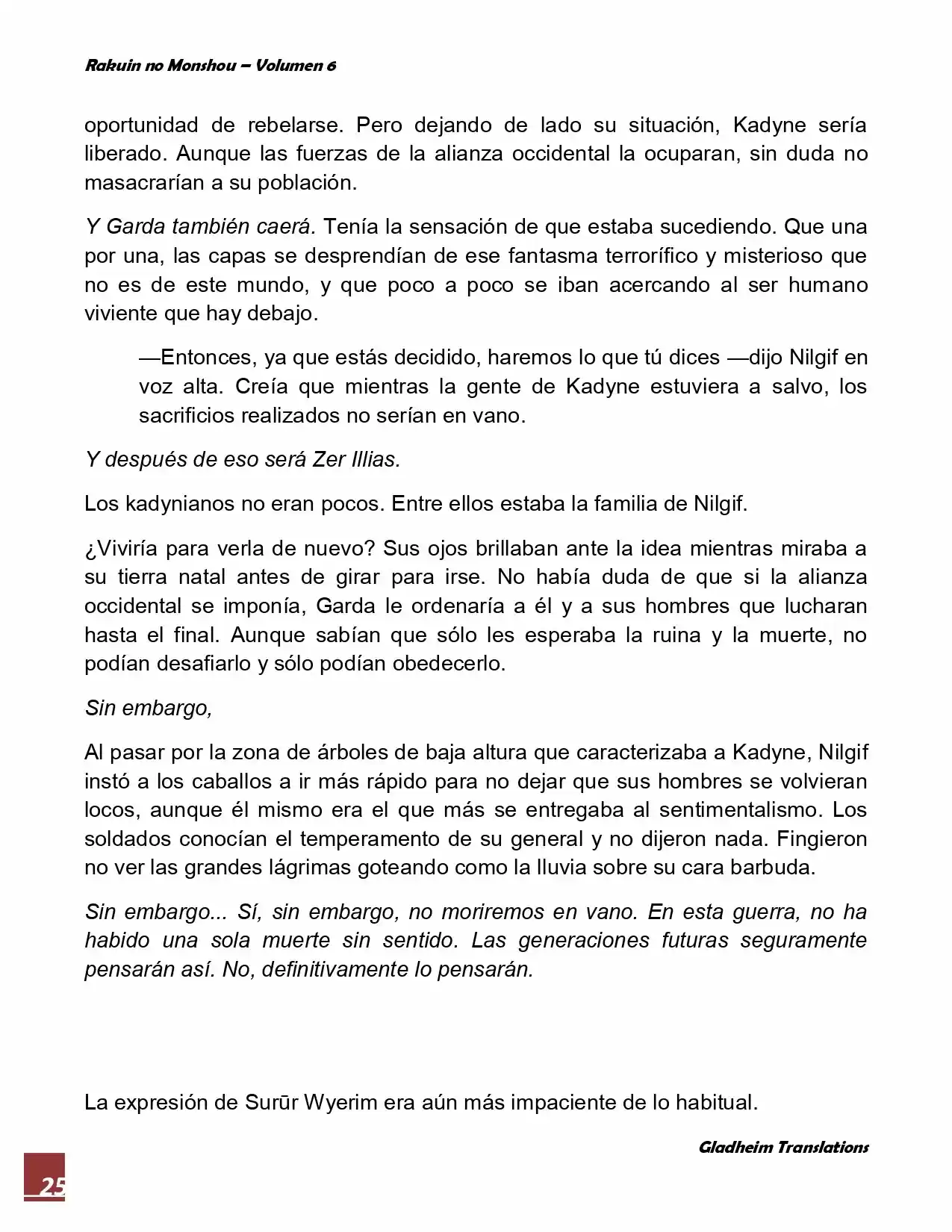 Rakuin No Monshou (Novela) - Capítulo 45 - Página 25 - LectorTMOo