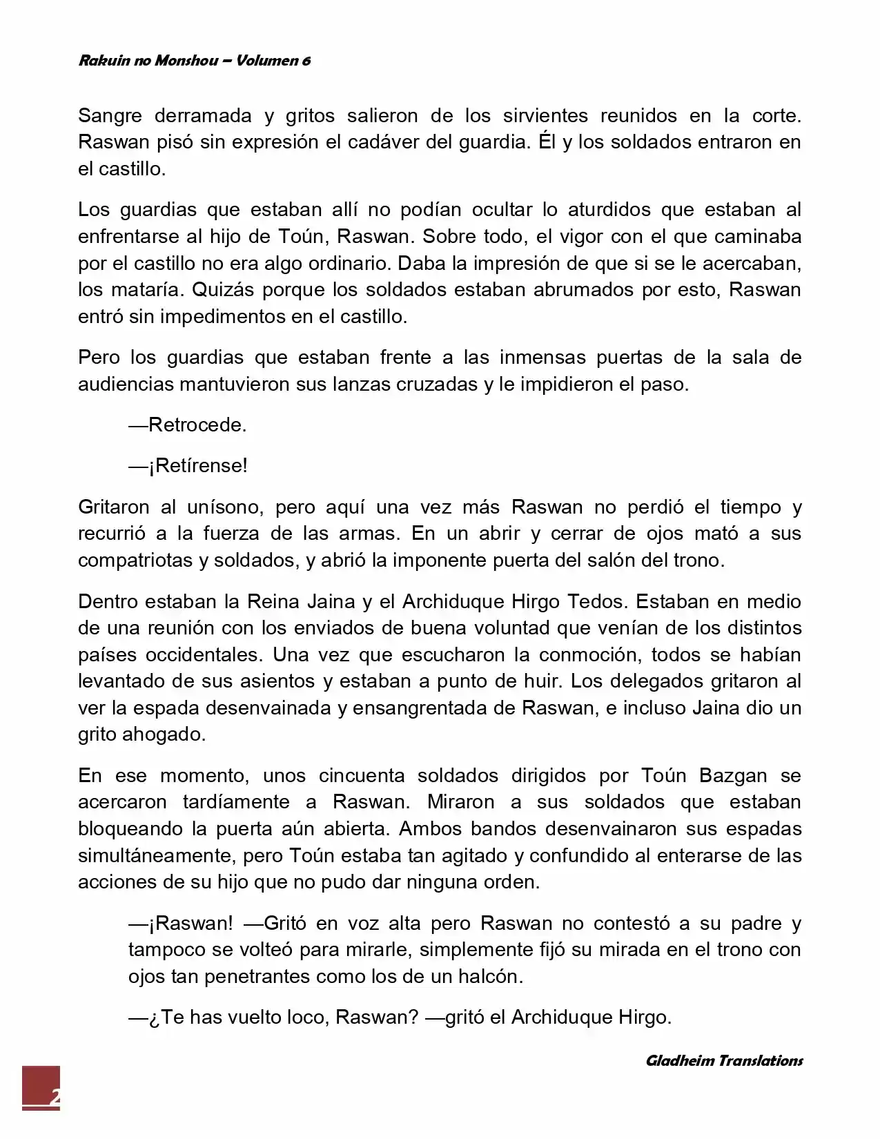 Rakuin No Monshou (Novela) - Capítulo 46 - Página 2 - LectorTMOo