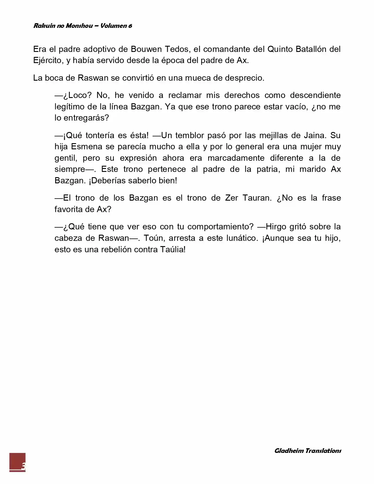 Rakuin No Monshou (Novela) - Capítulo 46 - Página 3 - LectorTMOo